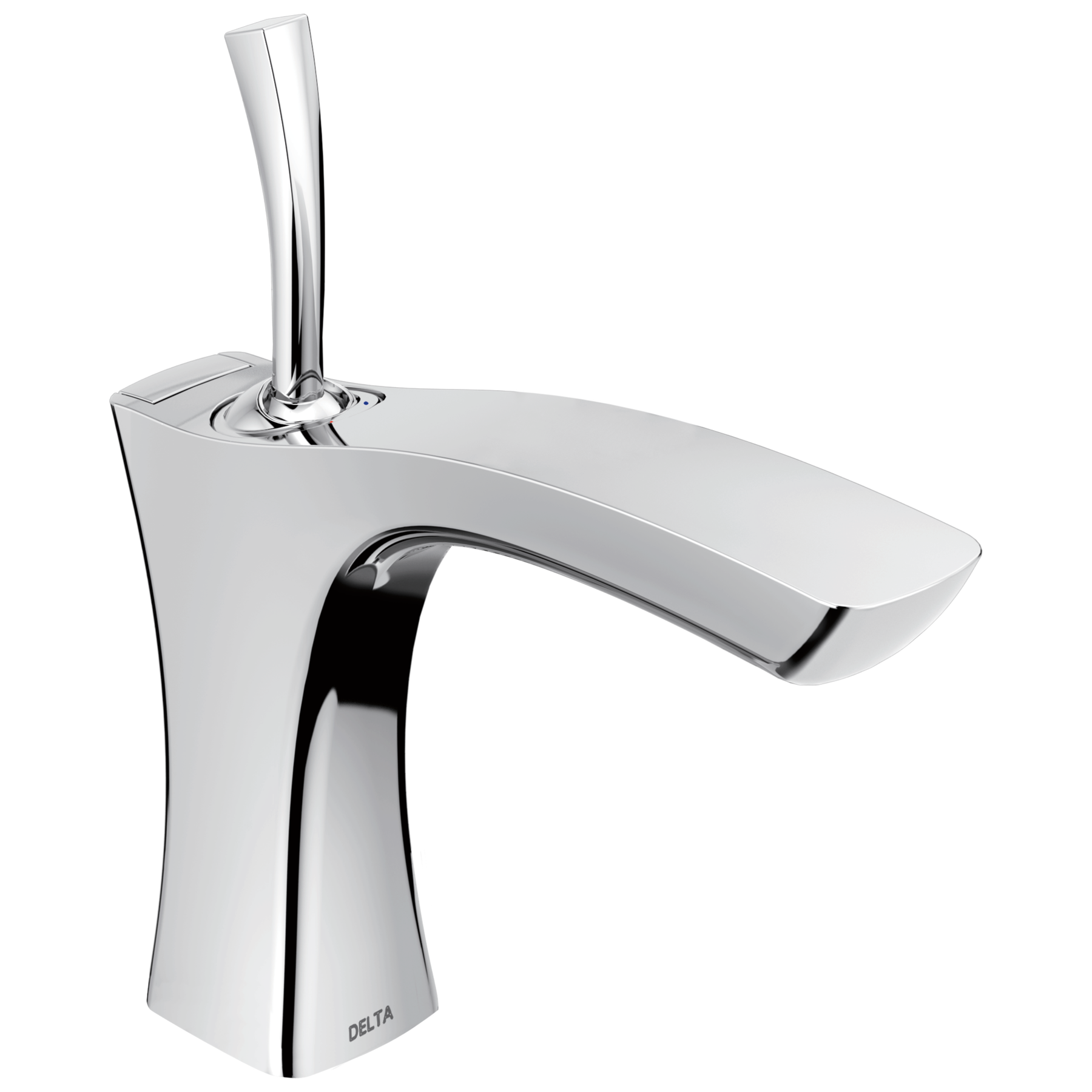 Single Handle Bathroom Faucet - Metal Pop-Up in Chrome