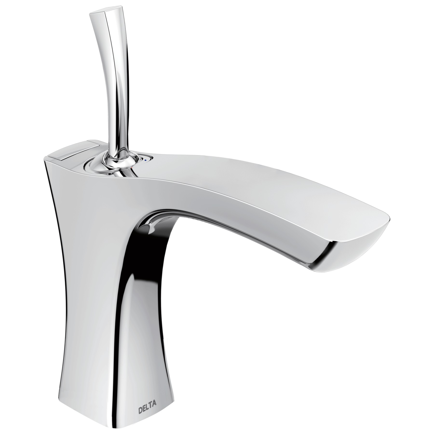 Single Handle Bathroom Faucet - Metal Pop-Up in Chrome