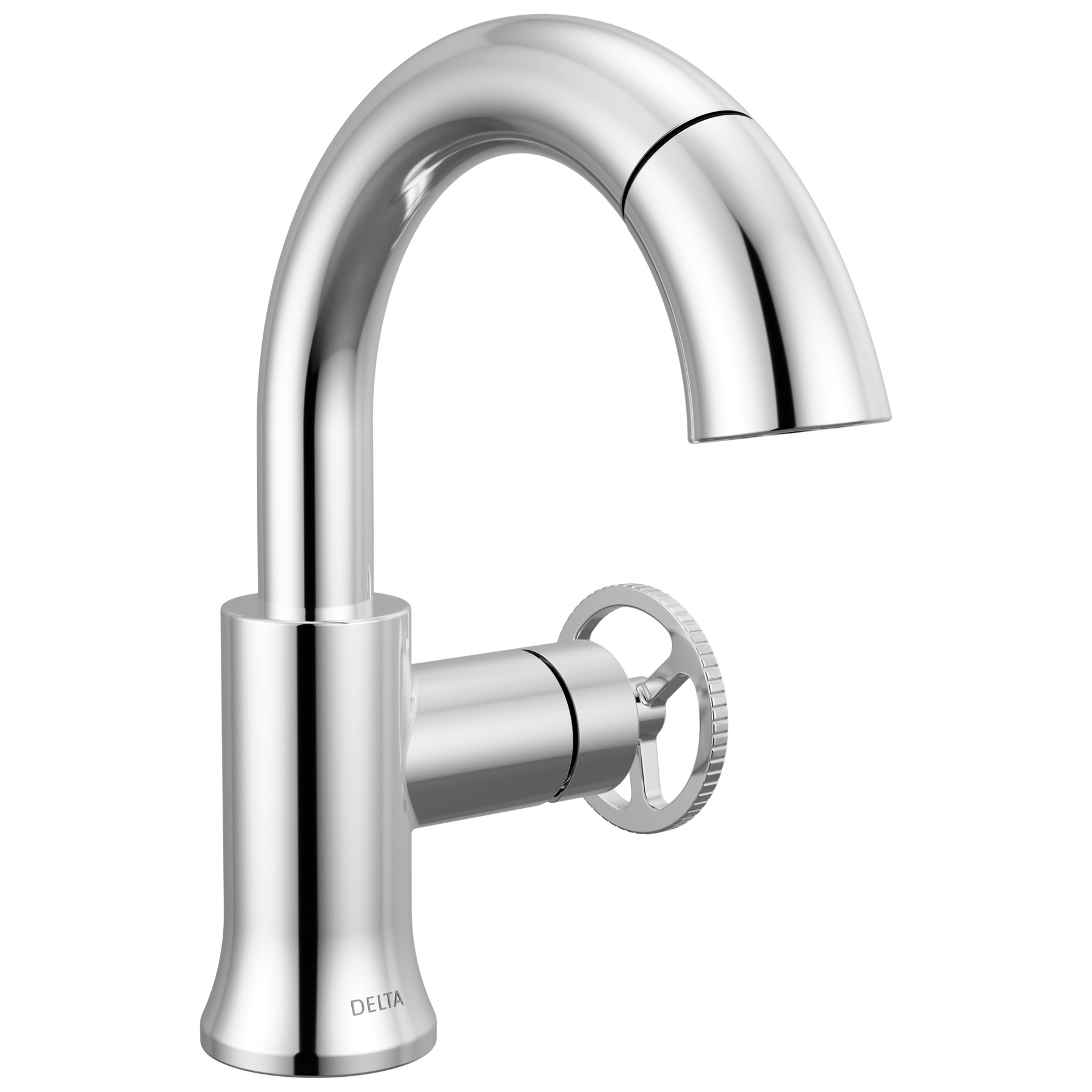 Single Handle Pull-Down Bathroom Faucet in Chrome — image 1