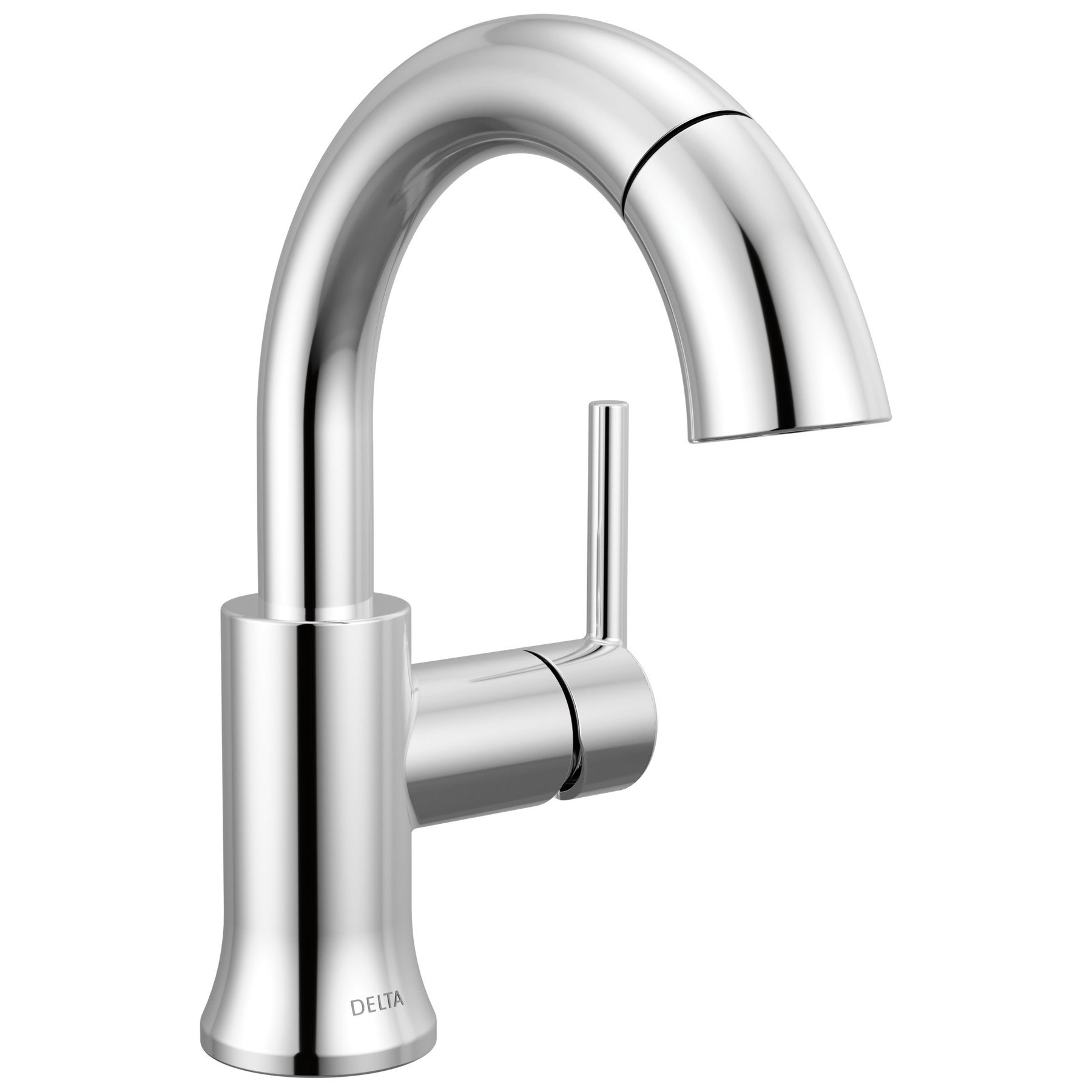 Single Handle Pull-Down Bathroom Faucet in Chrome
