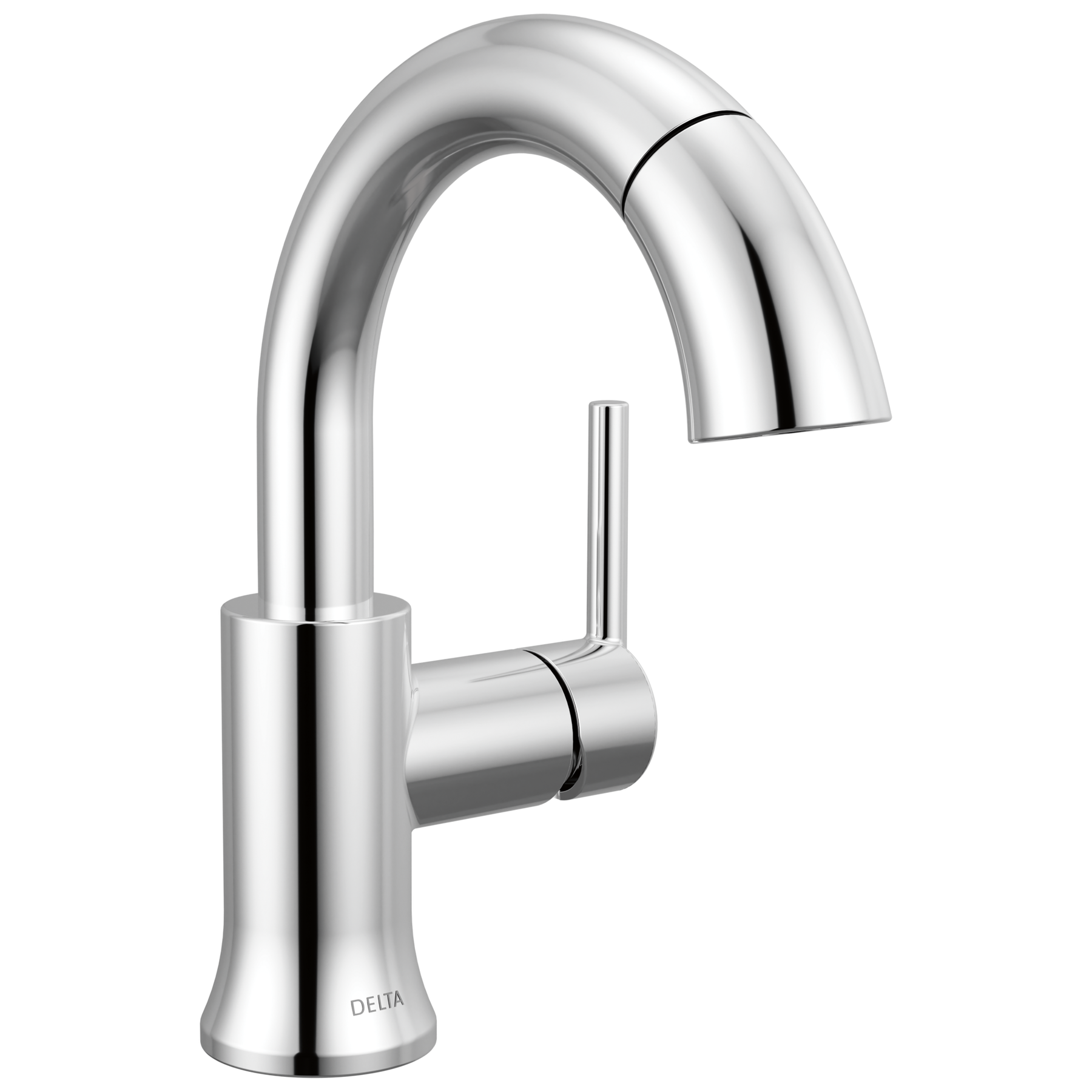 Single Handle Pull-Down Bathroom Faucet in Chrome