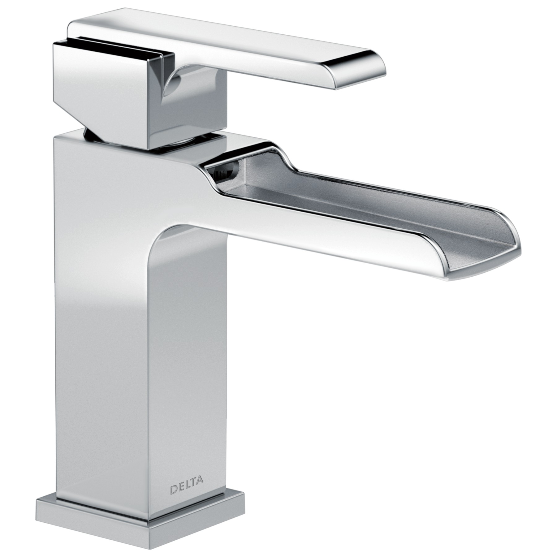 Single Handle Channel Bathroom Faucet in Chrome