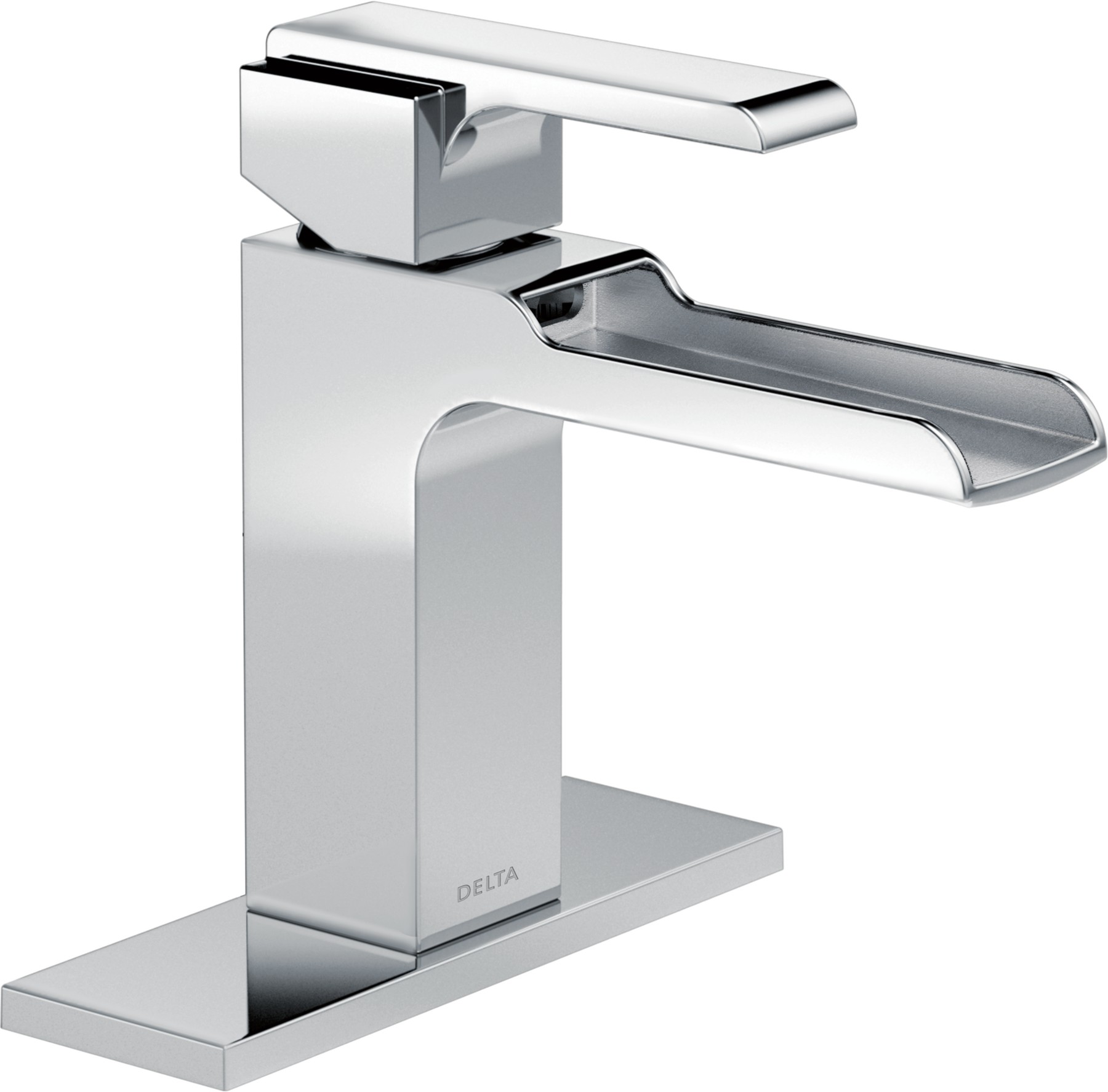Single Handle Channel Bathroom Faucet in Chrome — thumbnail 3