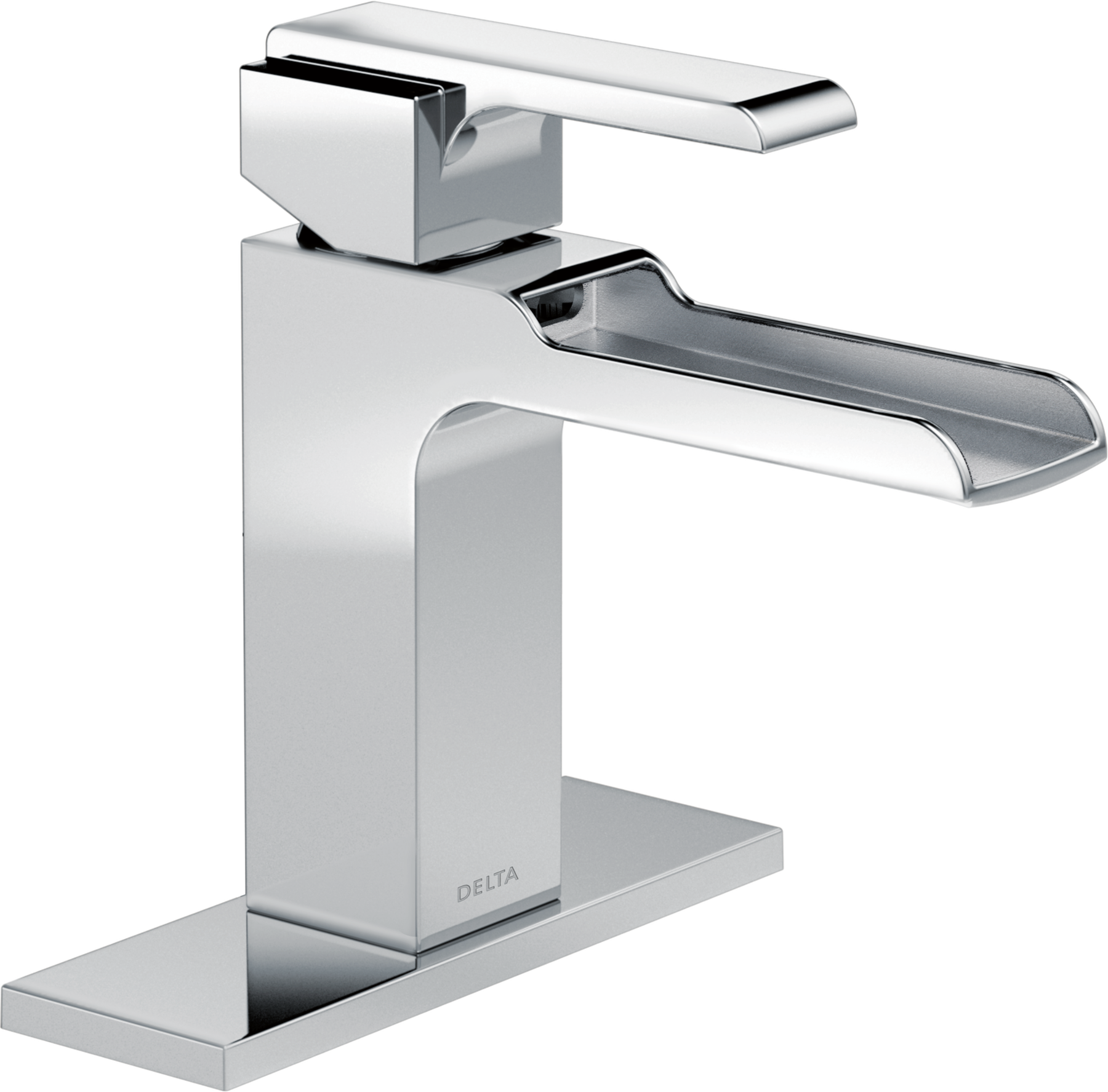 Single Handle Channel Bathroom Faucet in Chrome — thumbnail 3