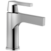 Single Handle Bathroom Faucet - Less Pop Up in Chrome — thumbnail 3