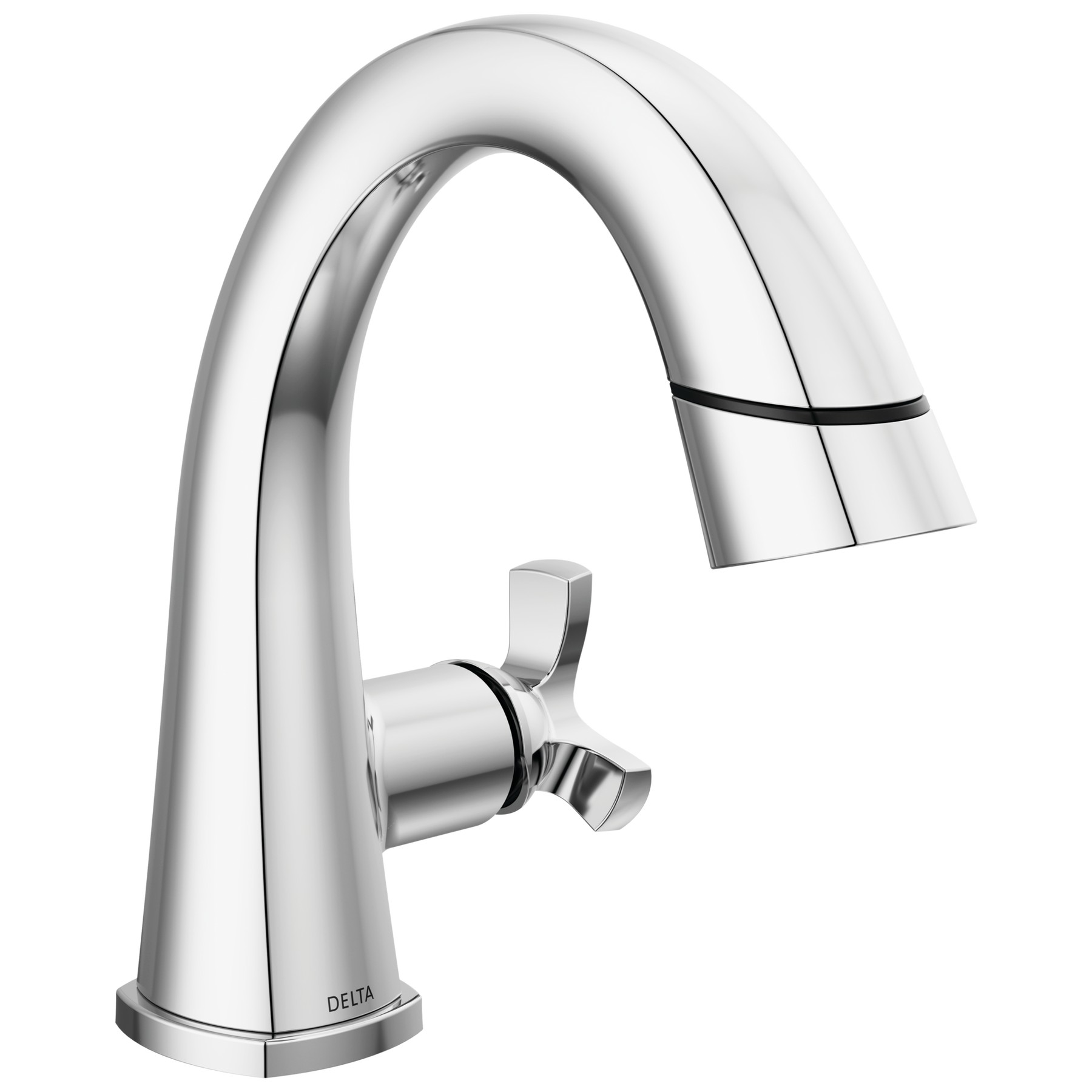 Single Handle Pull-Down Bathroom Faucet in Lumicoat® Chrome
