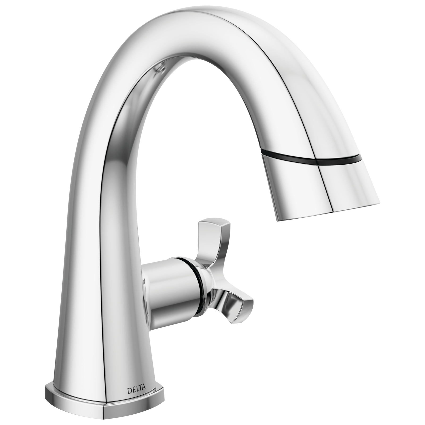 Single Handle Pull-Down Bathroom Faucet in Lumicoat® Chrome — image 1