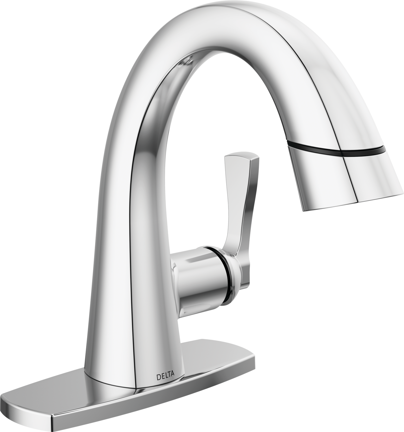 Single Handle Pull-Down Bathroom Faucet in Lumicoat® Chrome — image 1
