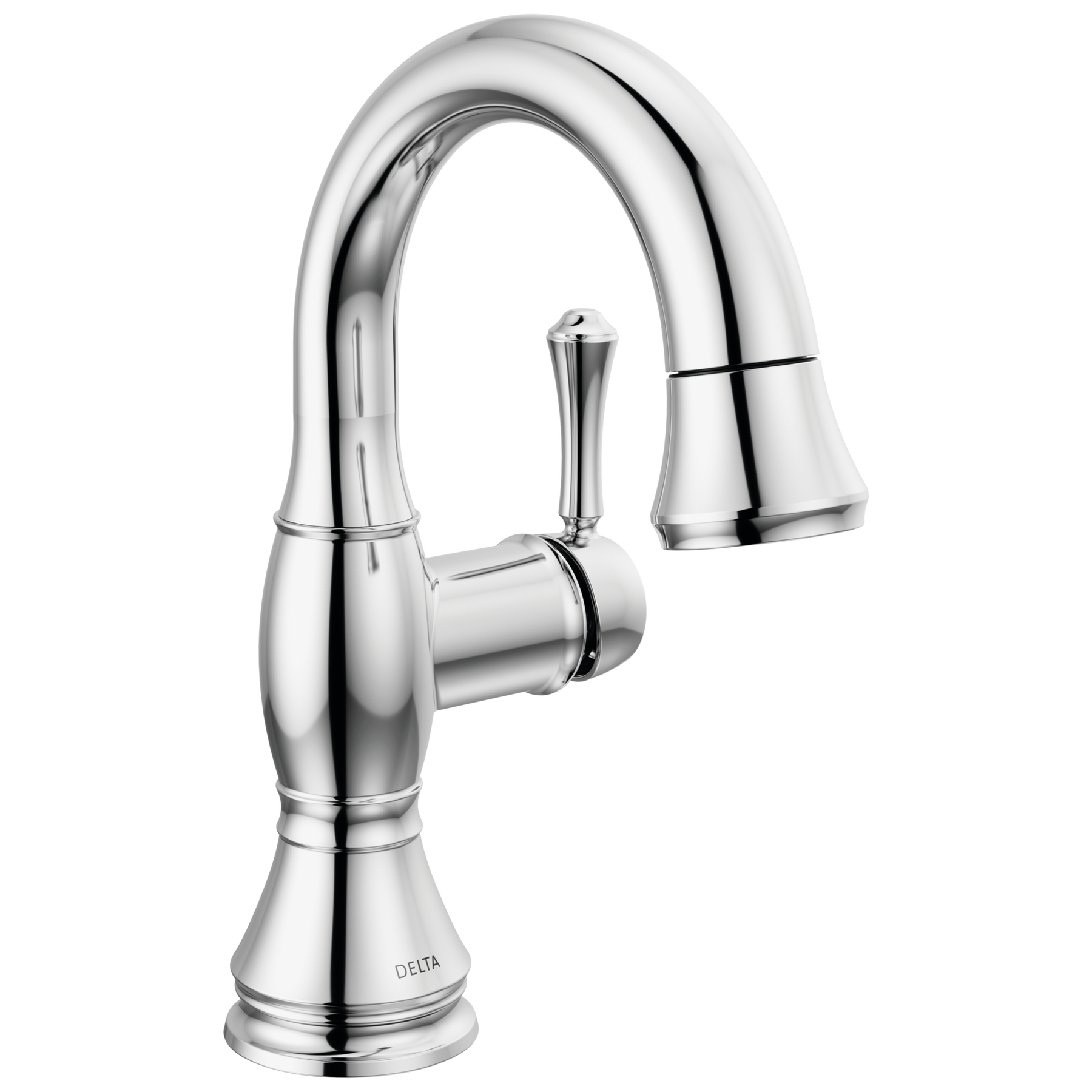 Single Handle Pull-Down Bathroom Faucet in Chrome — image 1