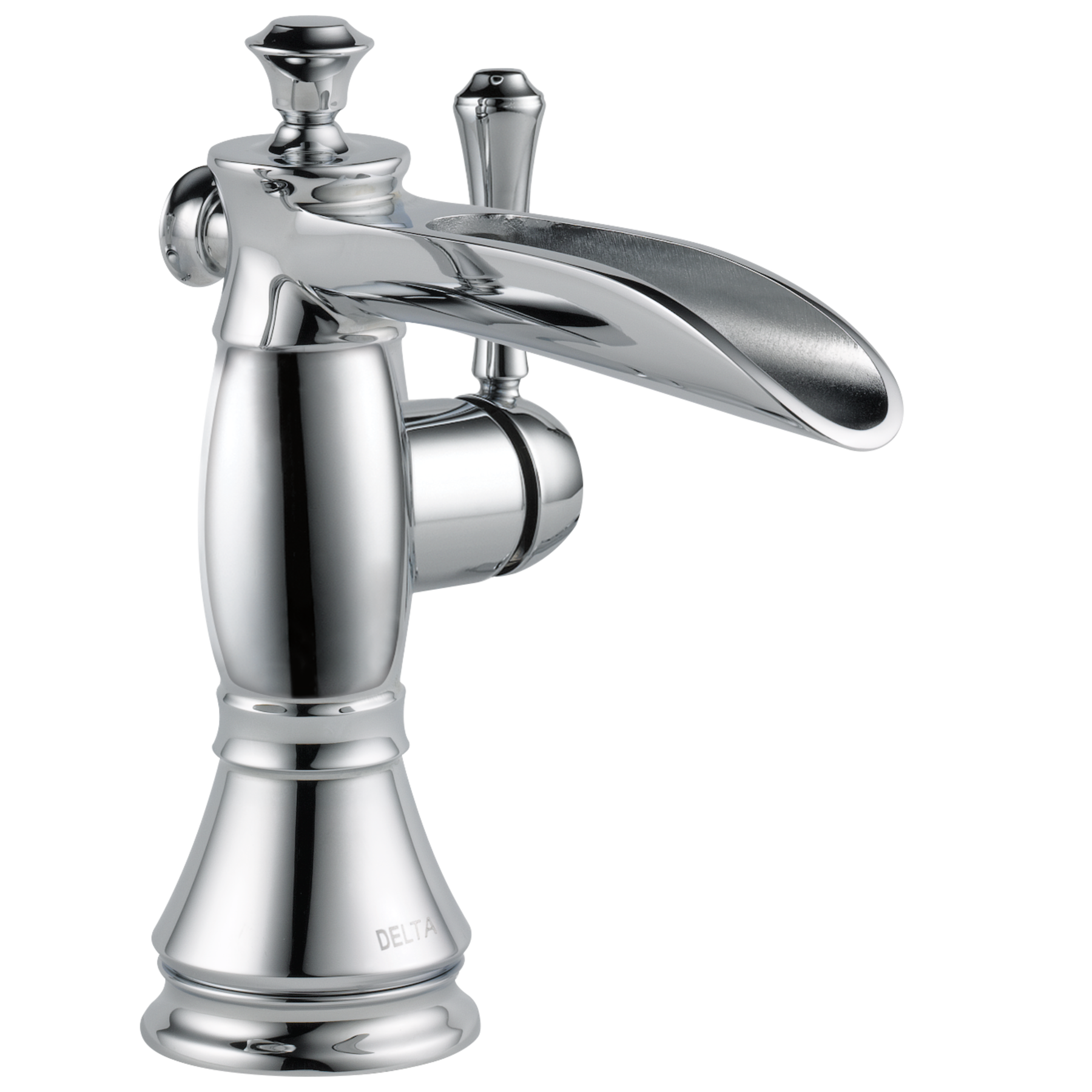 Single Handle Channel Bathroom Faucet in Chrome — image 1