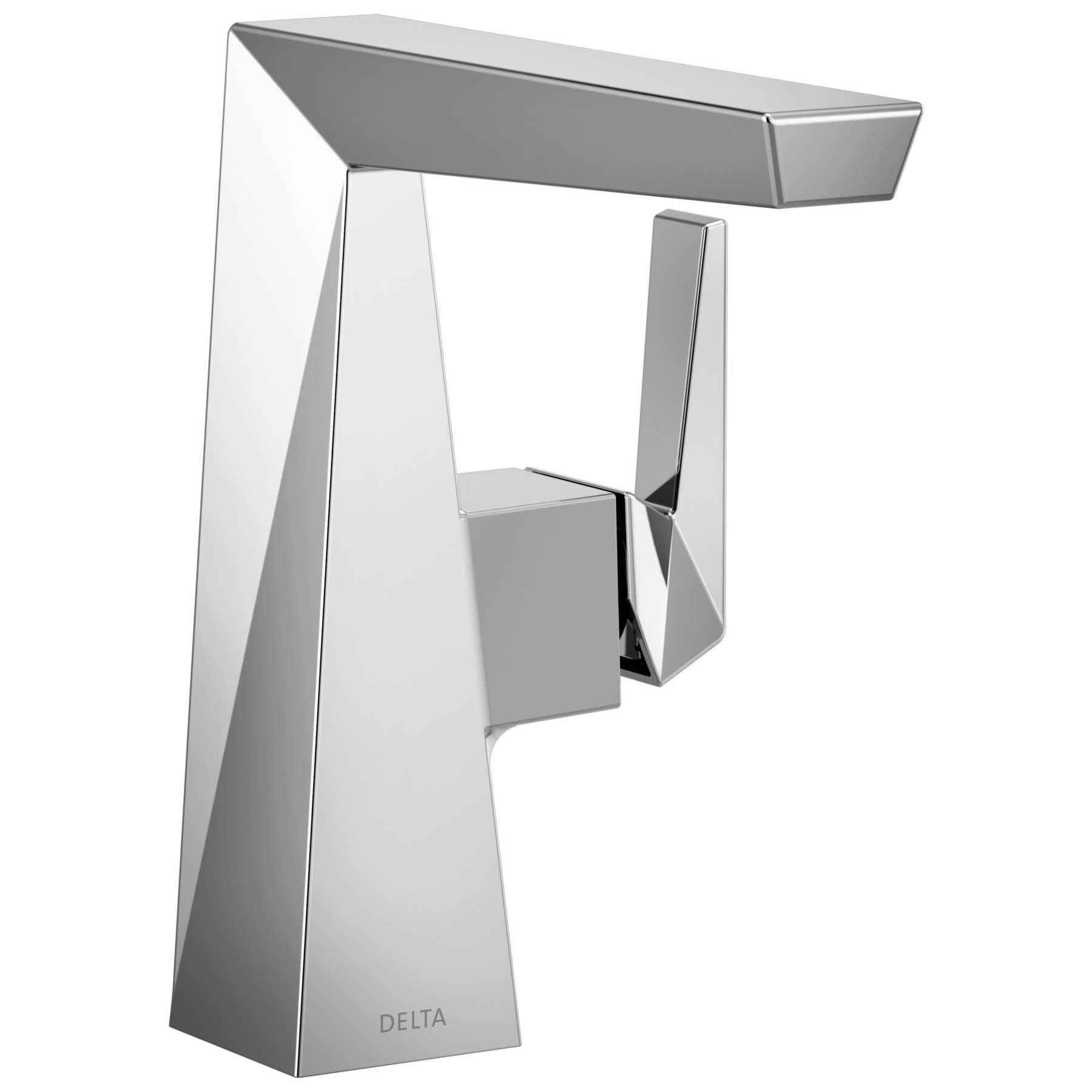Single Handle Mid-Height Bathroom Faucet in Chrome — image 1