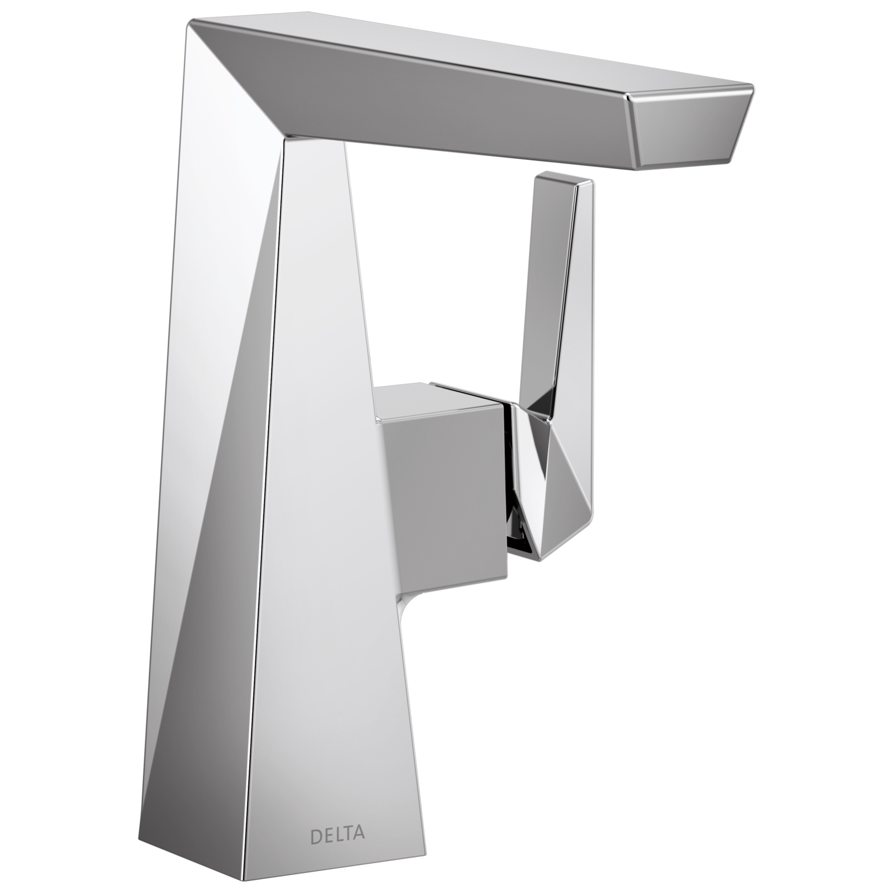 Single Handle Mid-Height Bathroom Faucet in Chrome