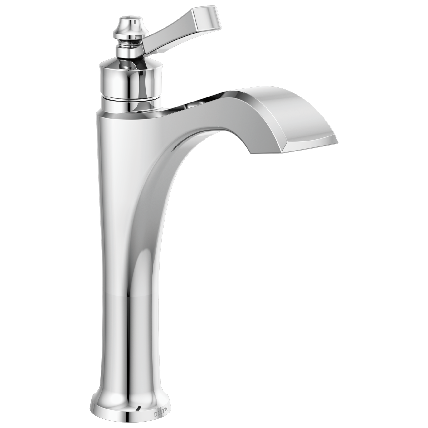 Single Handle Mid-Height Vessel Bathroom Faucet in Chrome