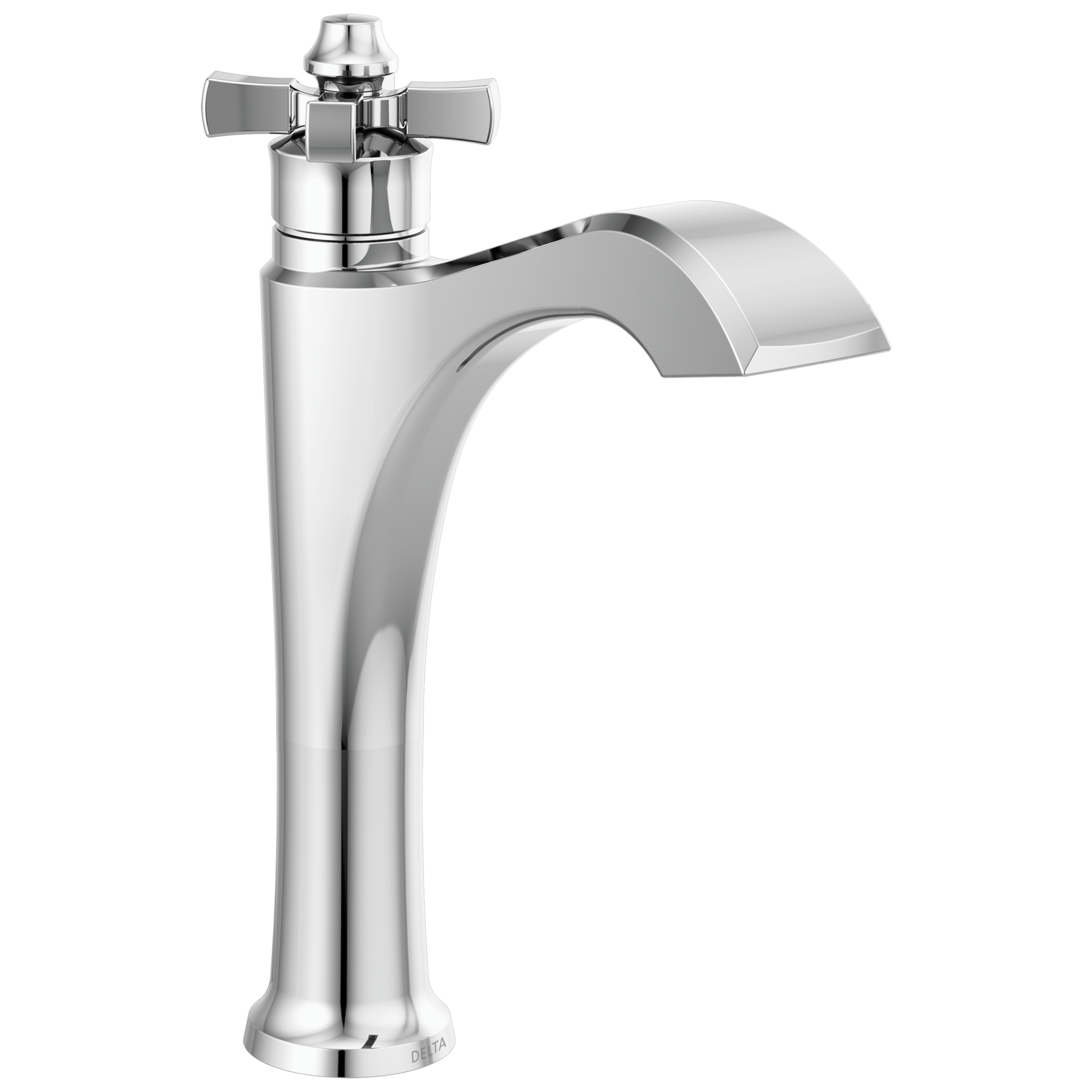 Single Handle Mid-Height Vessel Bathroom Faucet in Chrome