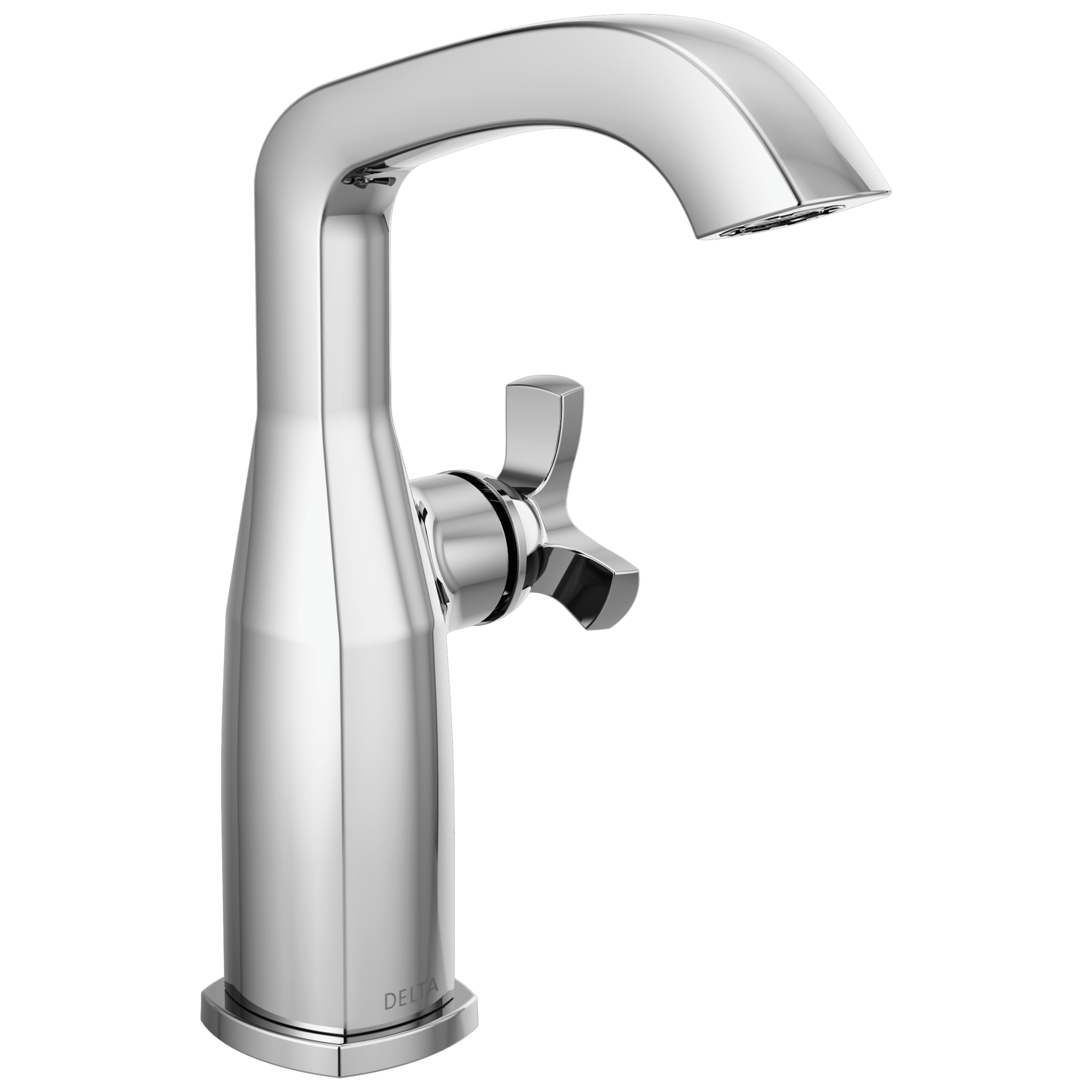Single Handle Mid-Height Bathroom Faucet in Lumicoat® Chrome