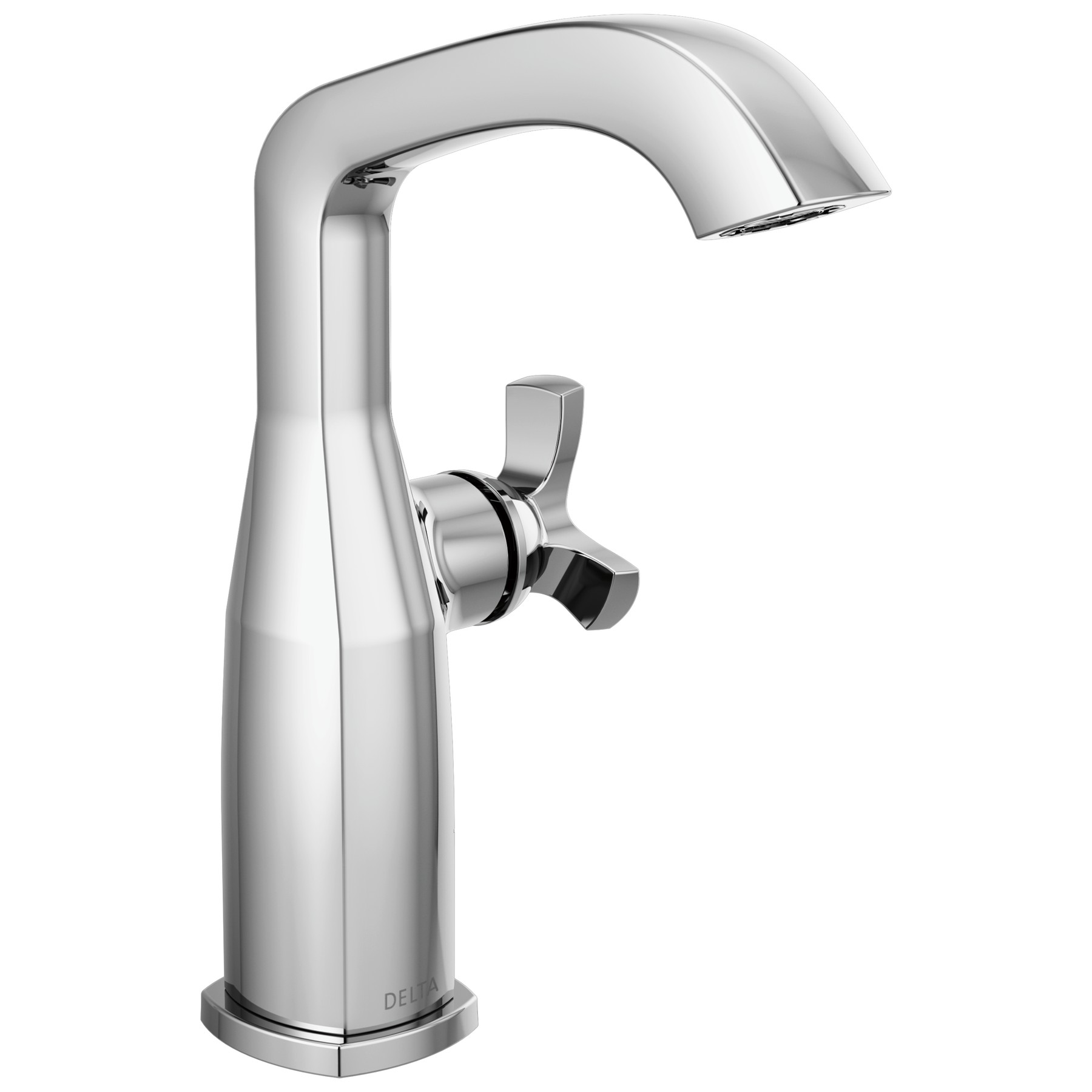 Single Handle Mid-Height Bathroom Faucet in Lumicoat® Chrome