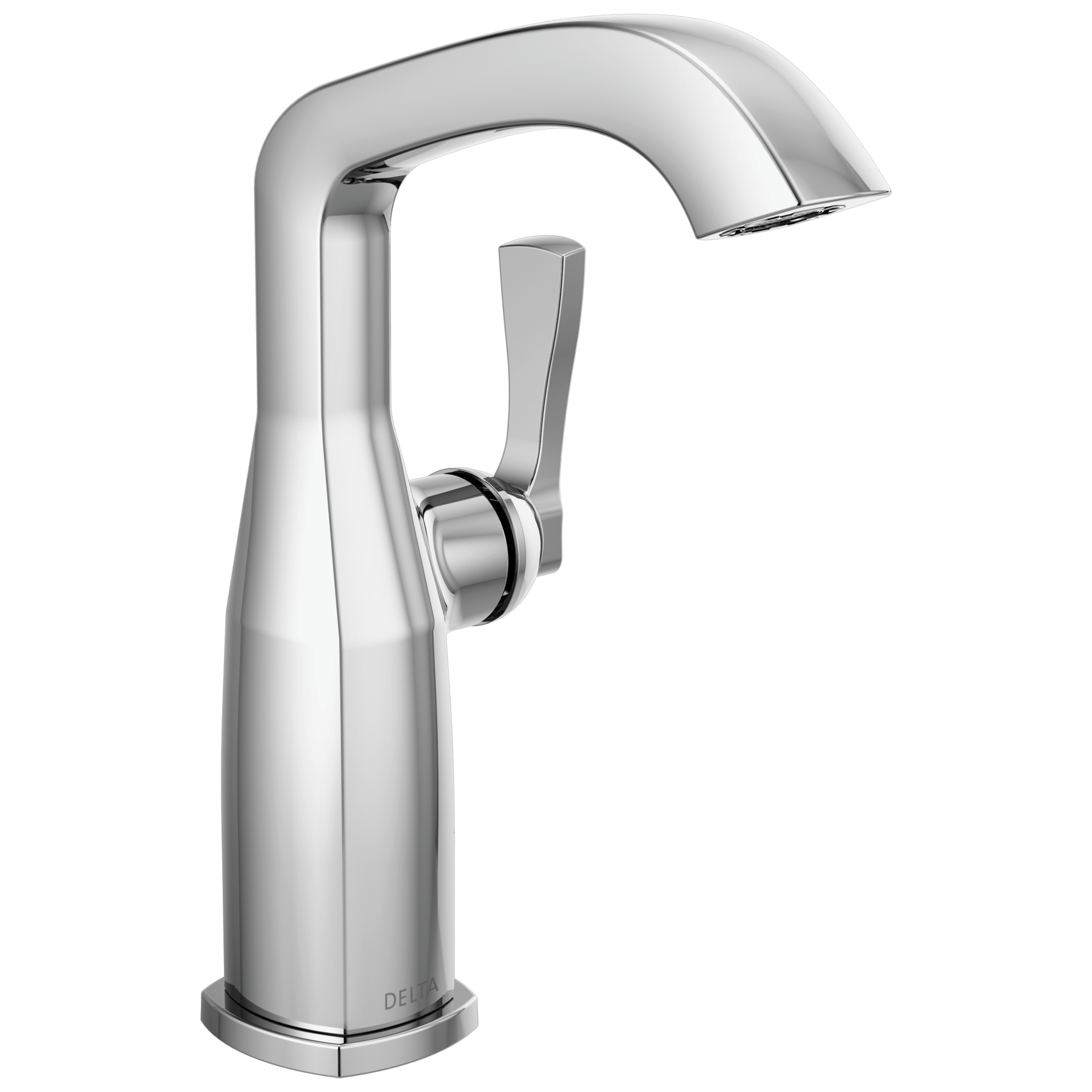 Single Handle Mid-Height Bathroom Faucet in Lumicoat® Chrome