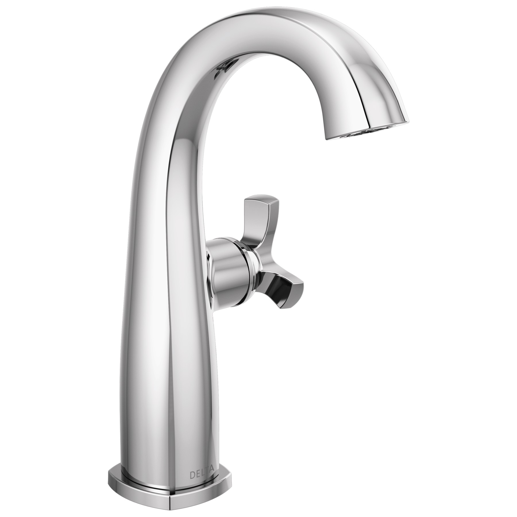Single Handle Mid-Height Bathroom Faucet in Lumicoat® Chrome
