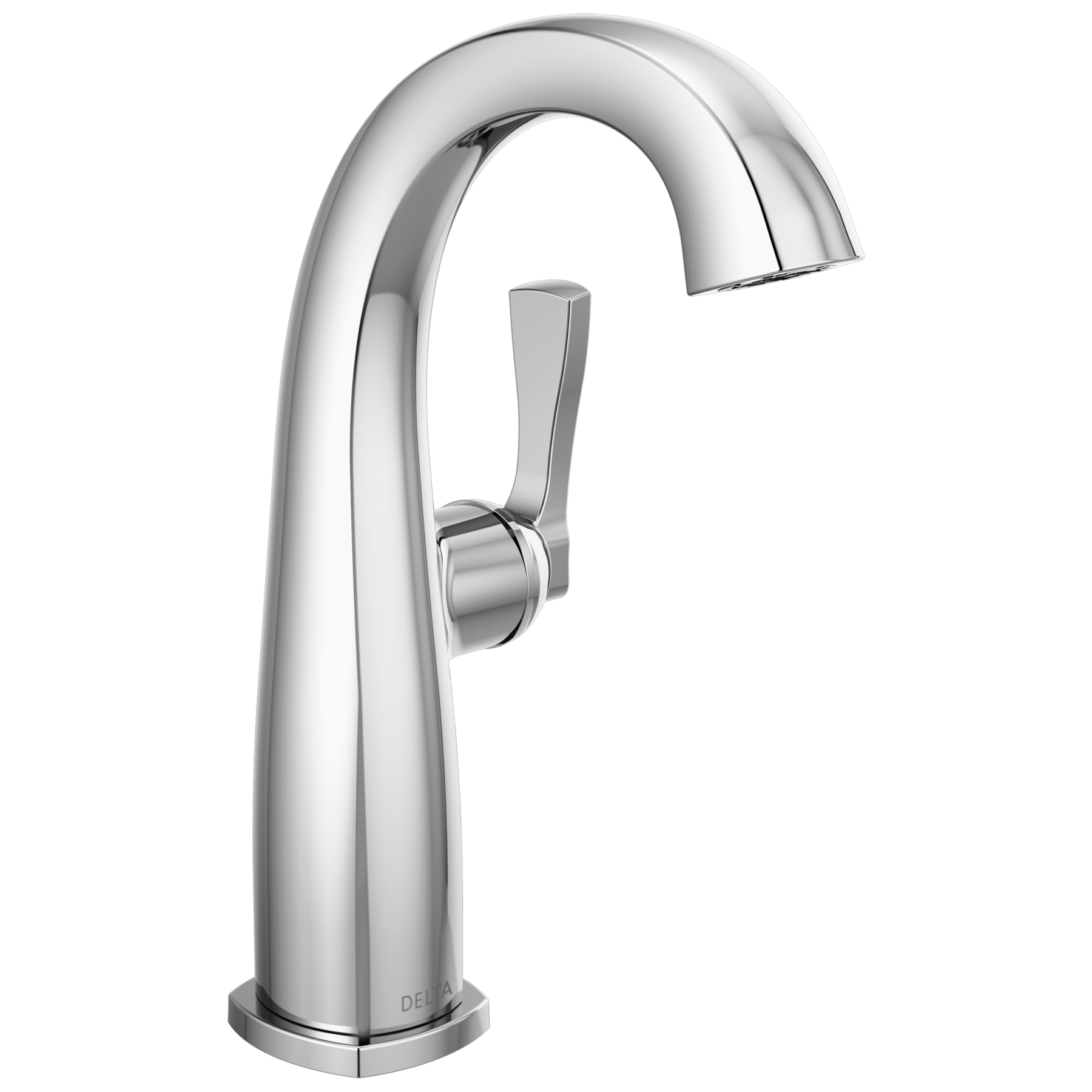 Single Handle Mid-Height Bathroom Faucet in Lumicoat® Chrome