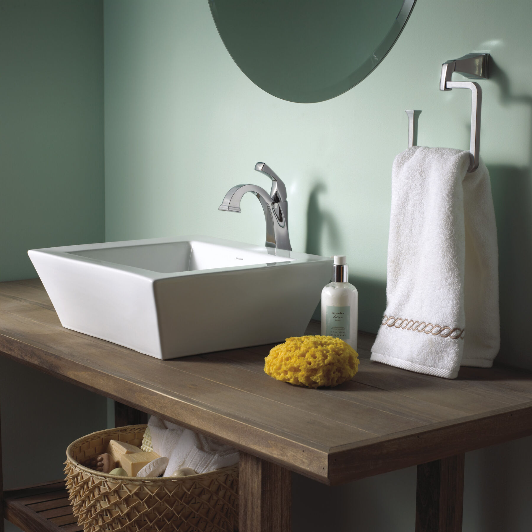 Single Handle Vessel Bathroom Faucet in Chrome — thumbnail 2