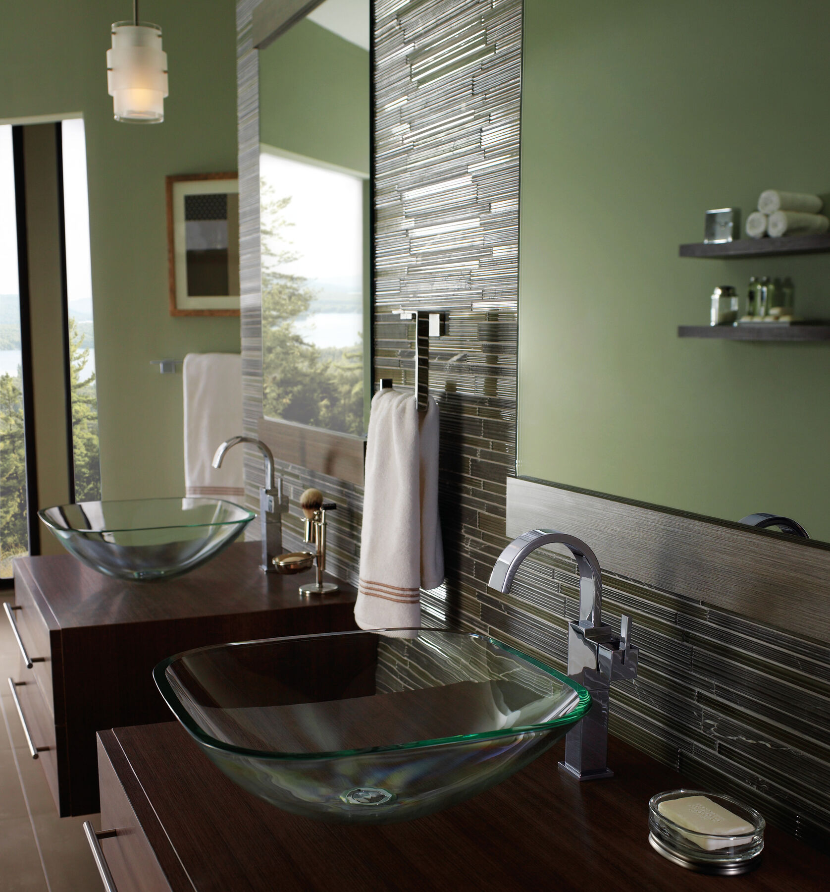 Single Handle Vessel Bathroom Faucet in Chrome 753LF — thumbnail 2