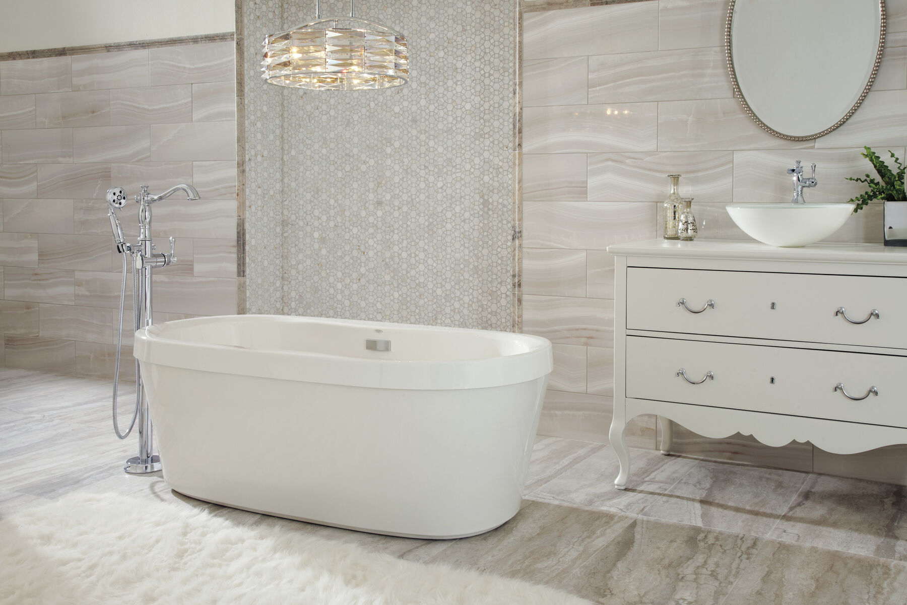 Single Handle Channel Vessel Bathroom Faucet in Chrome 798LF — thumbnail 3