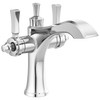 Two Handle Single Hole Monoblock Bathroom Faucet in Chrome — thumbnail 3