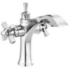 Two Handle Single Hole Monoblock Bathroom Faucet in Chrome — thumbnail 3