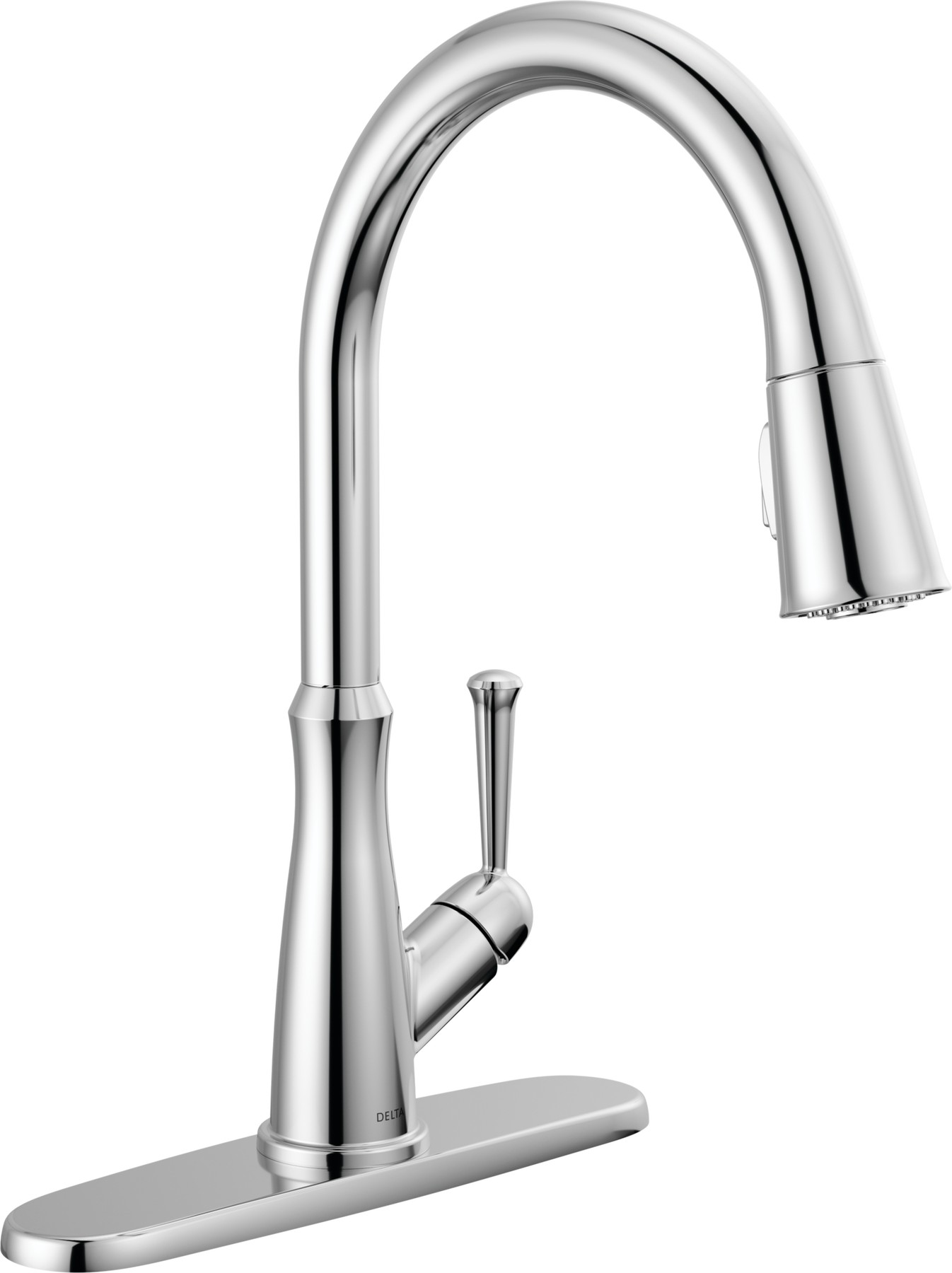 Single Handle Pull-Down Kitchen Faucet in Chrome — thumbnail 2