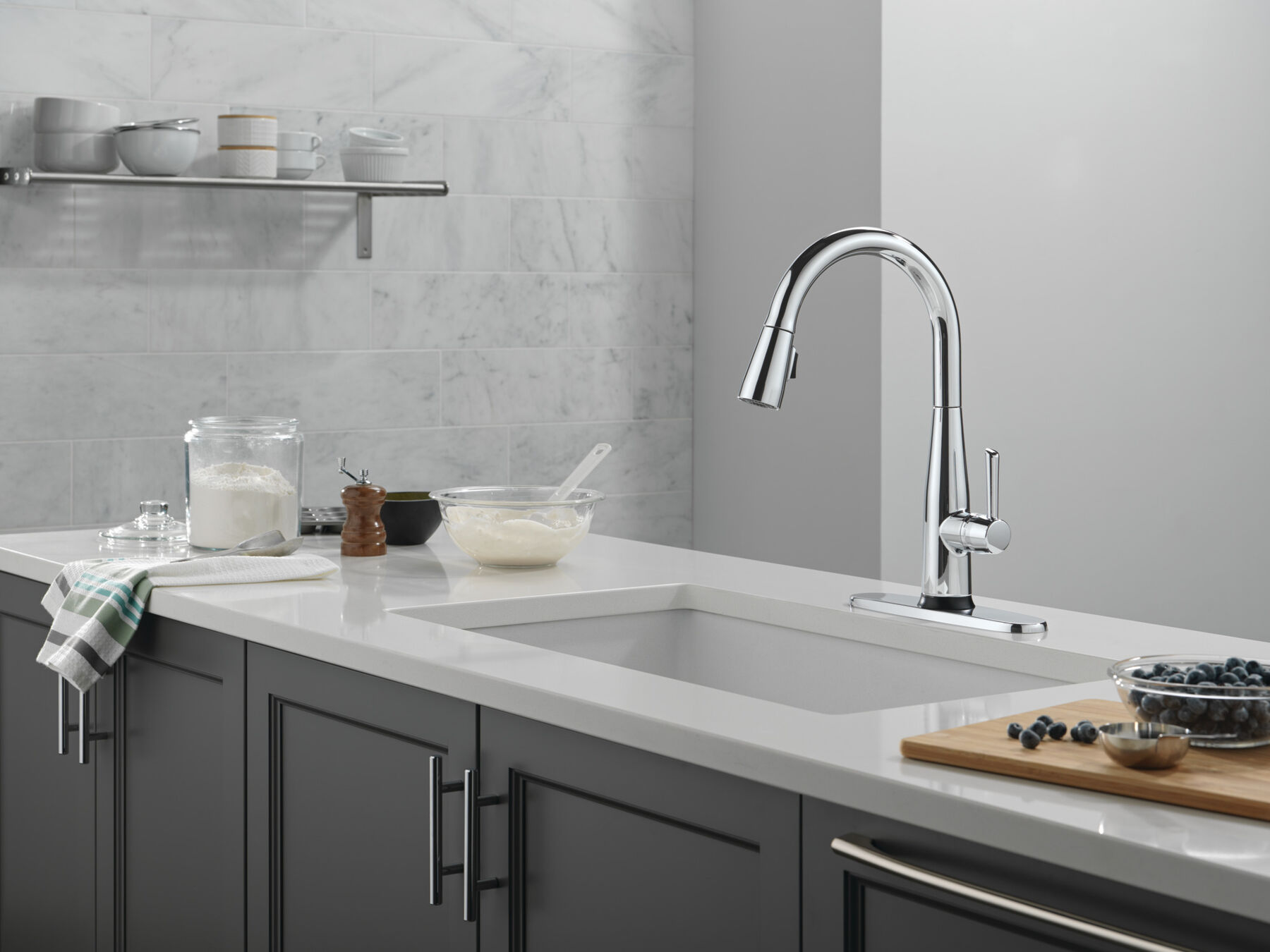 Touch2O® Technology Kitchen Faucet with Touchless Technology in Chrome — thumbnail 3