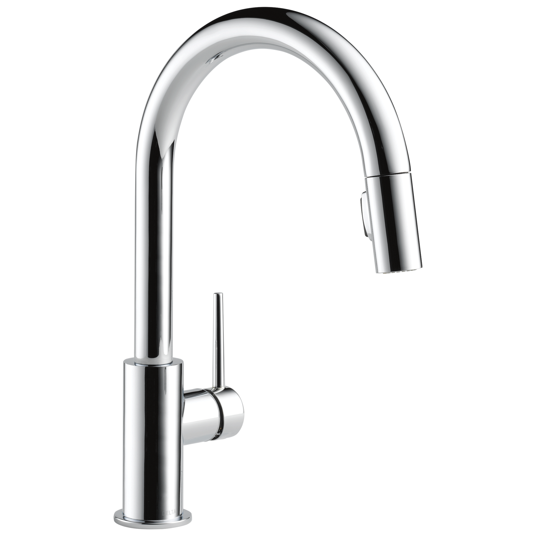 Single Handle Pull-Down Kitchen Faucet in Chrome — image 1