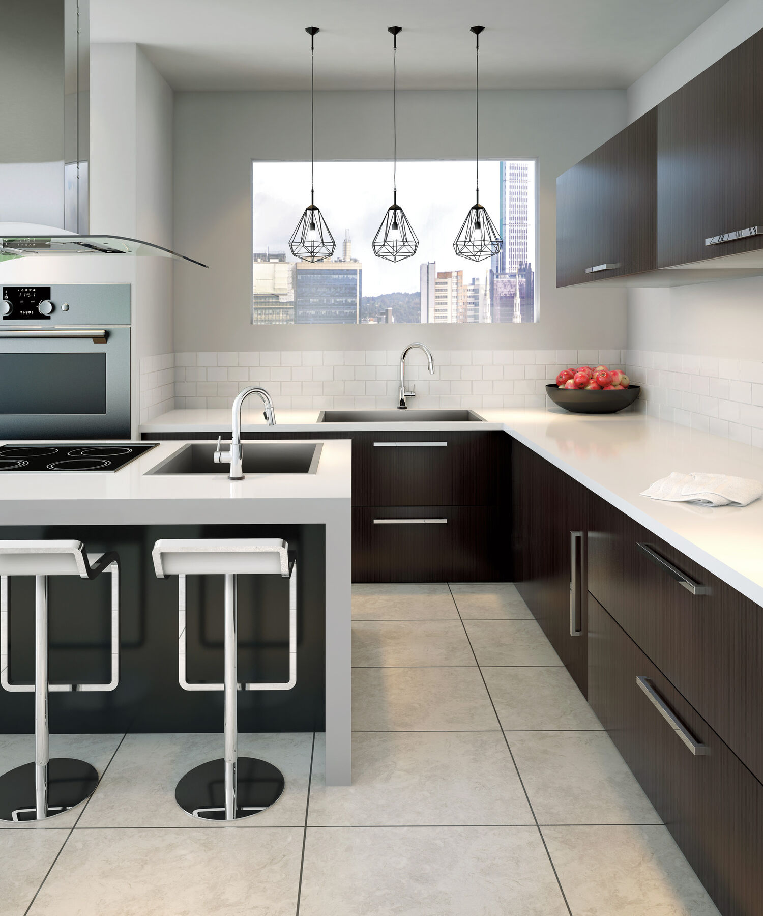 Single Handle Pull-Down Bar / Prep Faucet with Touch2O® Technology in Chrome — thumbnail 2