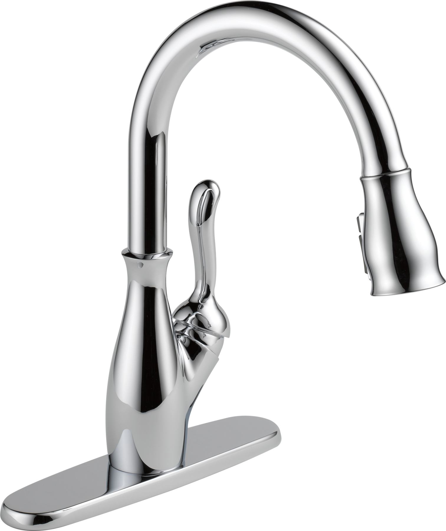Single Handle Pull-Down Kitchen Faucet with ShieldSpray® Technology in Chrome — thumbnail 3
