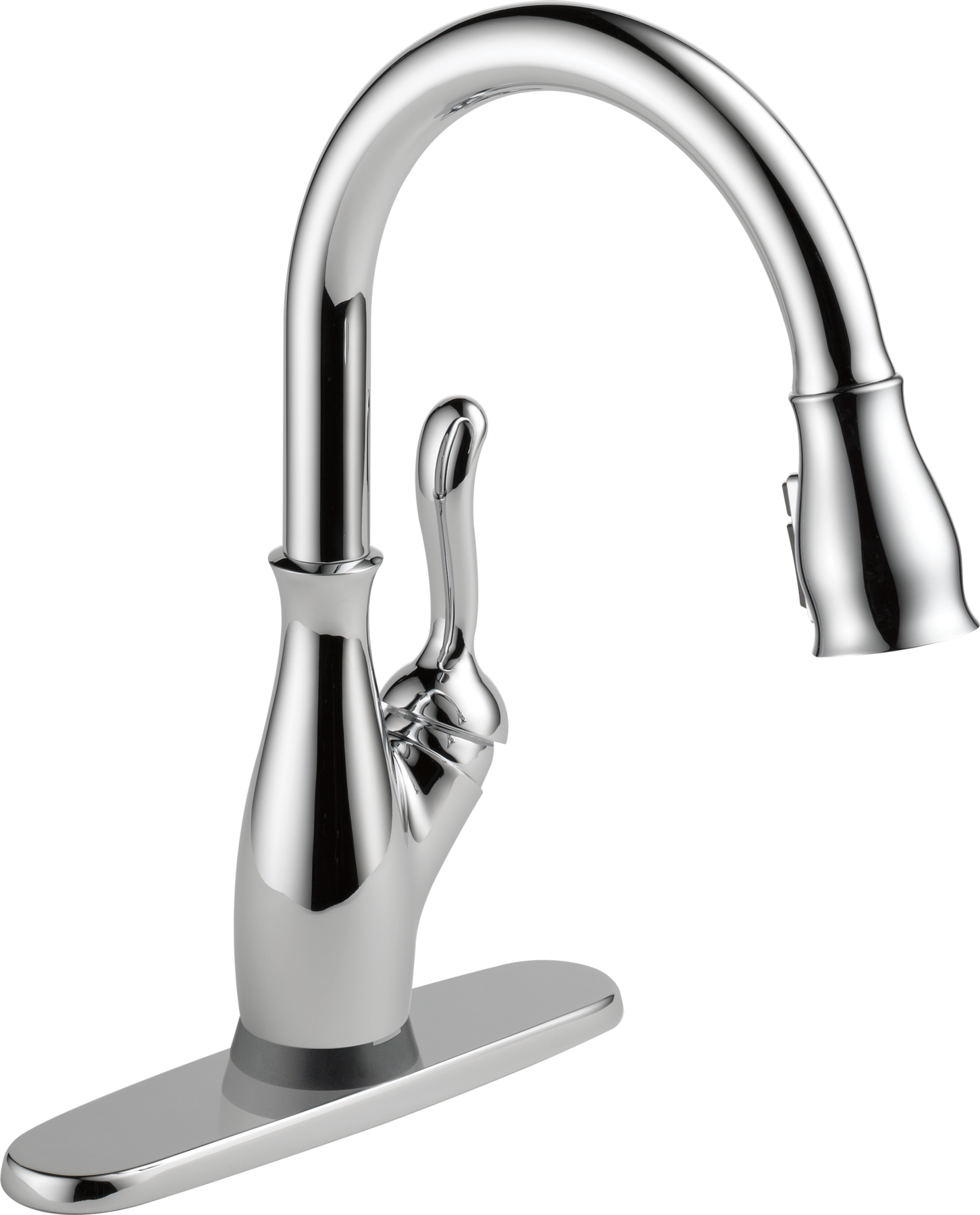 Single Handle Pull-Down Kitchen Faucet with Touch2O® and ShieldSpray® Technologies in Chrome — thumbnail 2