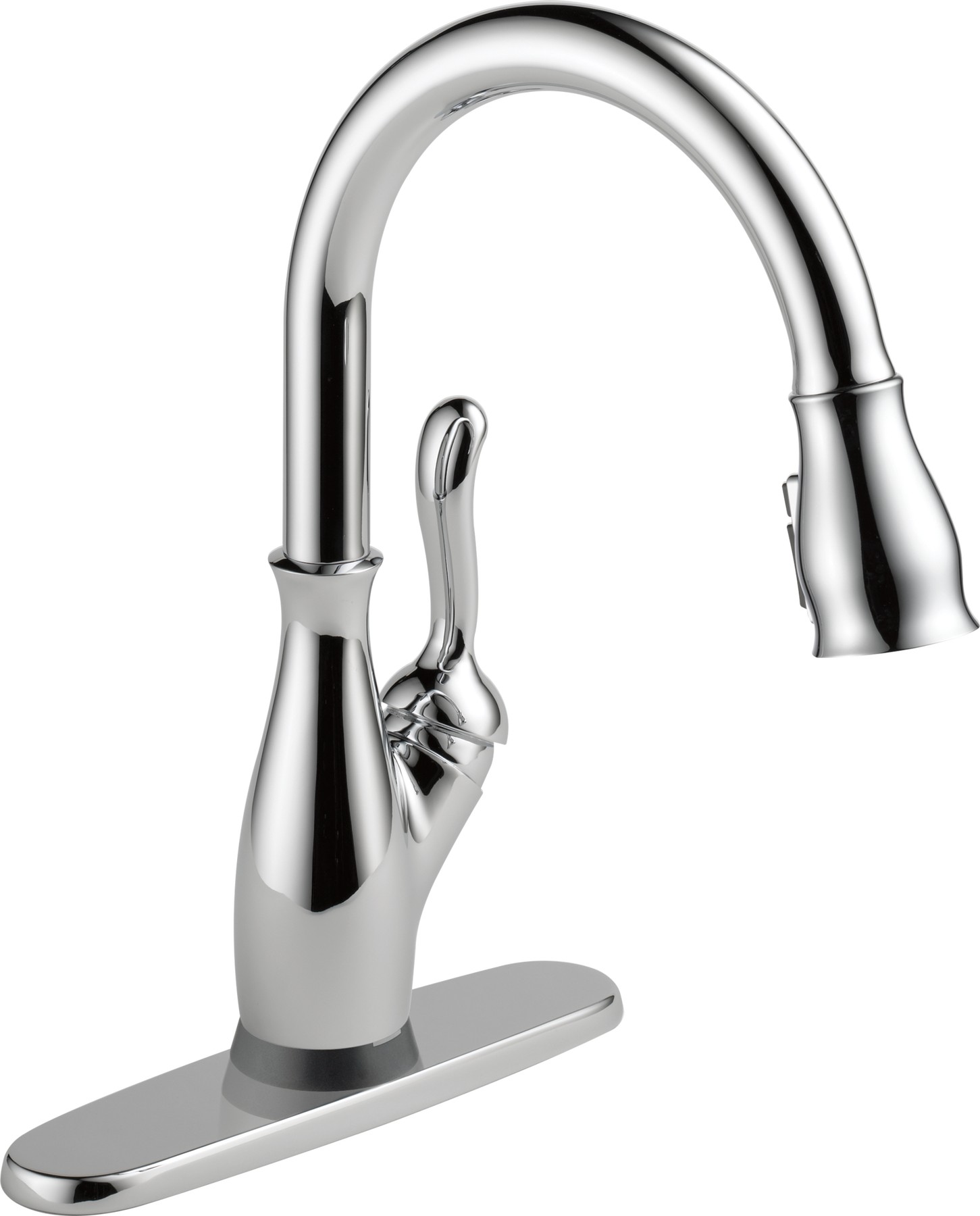 Single Handle Pull-Down Kitchen Faucet with Touch2O® and ShieldSpray® Technologies in Chrome — thumbnail 2