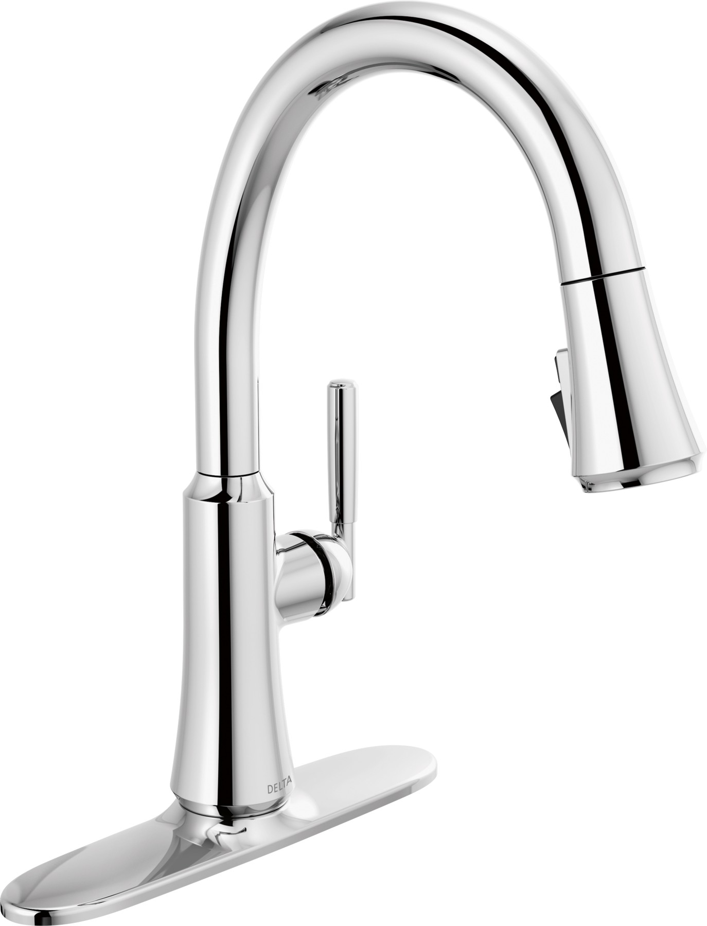 Single Handle Pull-Down Kitchen Faucet in Chrome — thumbnail 2