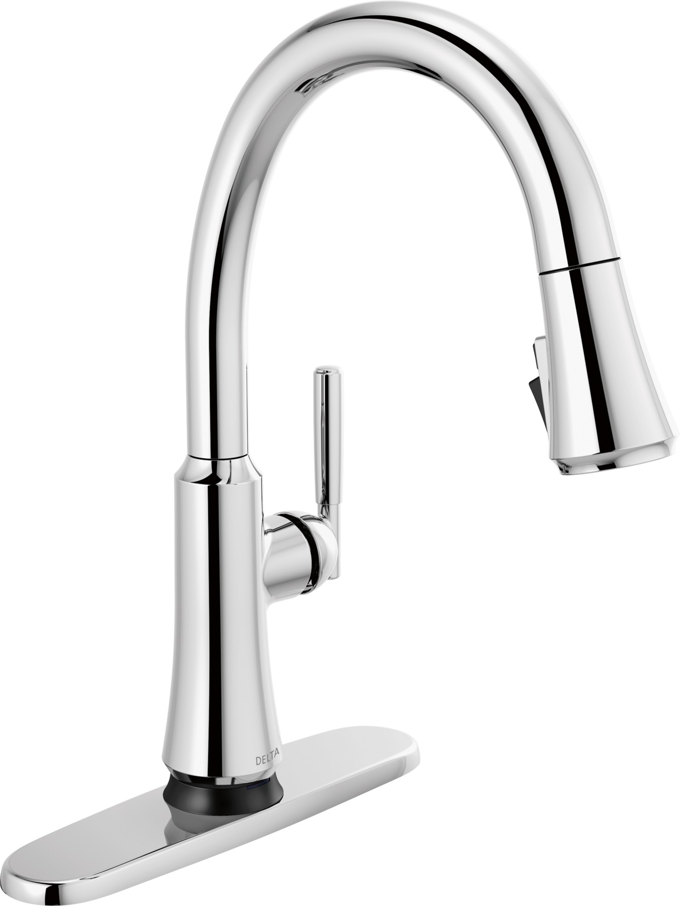 Single Handle Pull-Down Kitchen Faucet with Touch2O® Technology in Chrome — thumbnail 2