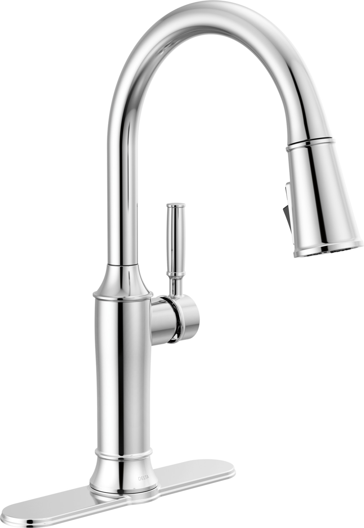 Single Handle Pull-Down Kitchen Faucet in Lumicoat® Chrome — thumbnail 2