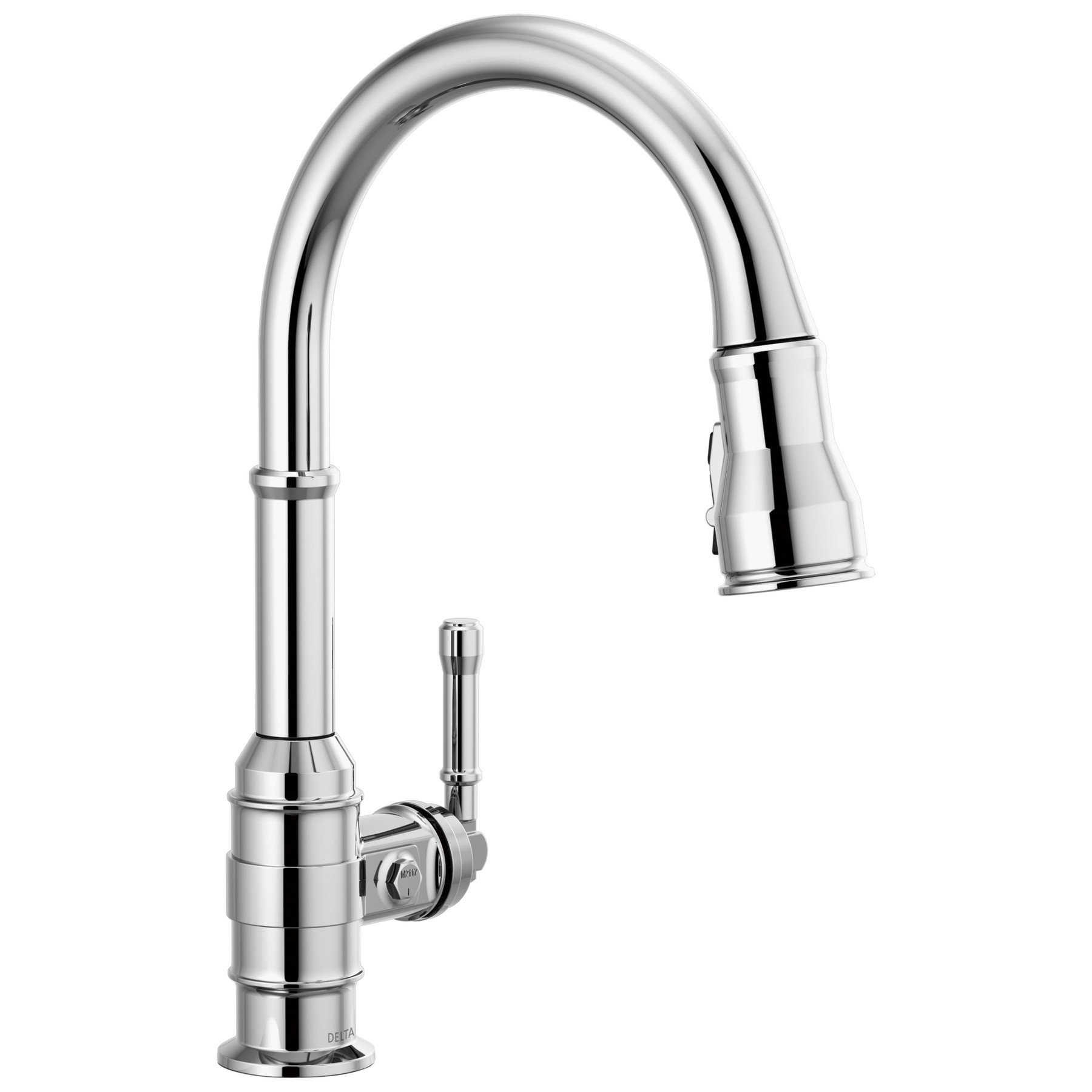 Single Handle Pull-Down Kitchen Faucet in Chrome