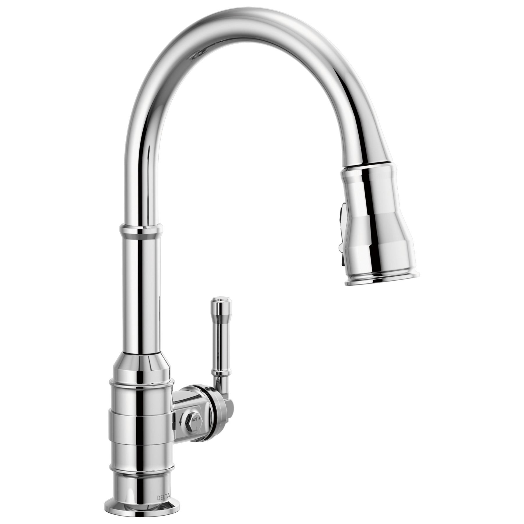 Single Handle Pull-Down Kitchen Faucet in Chrome — image 1