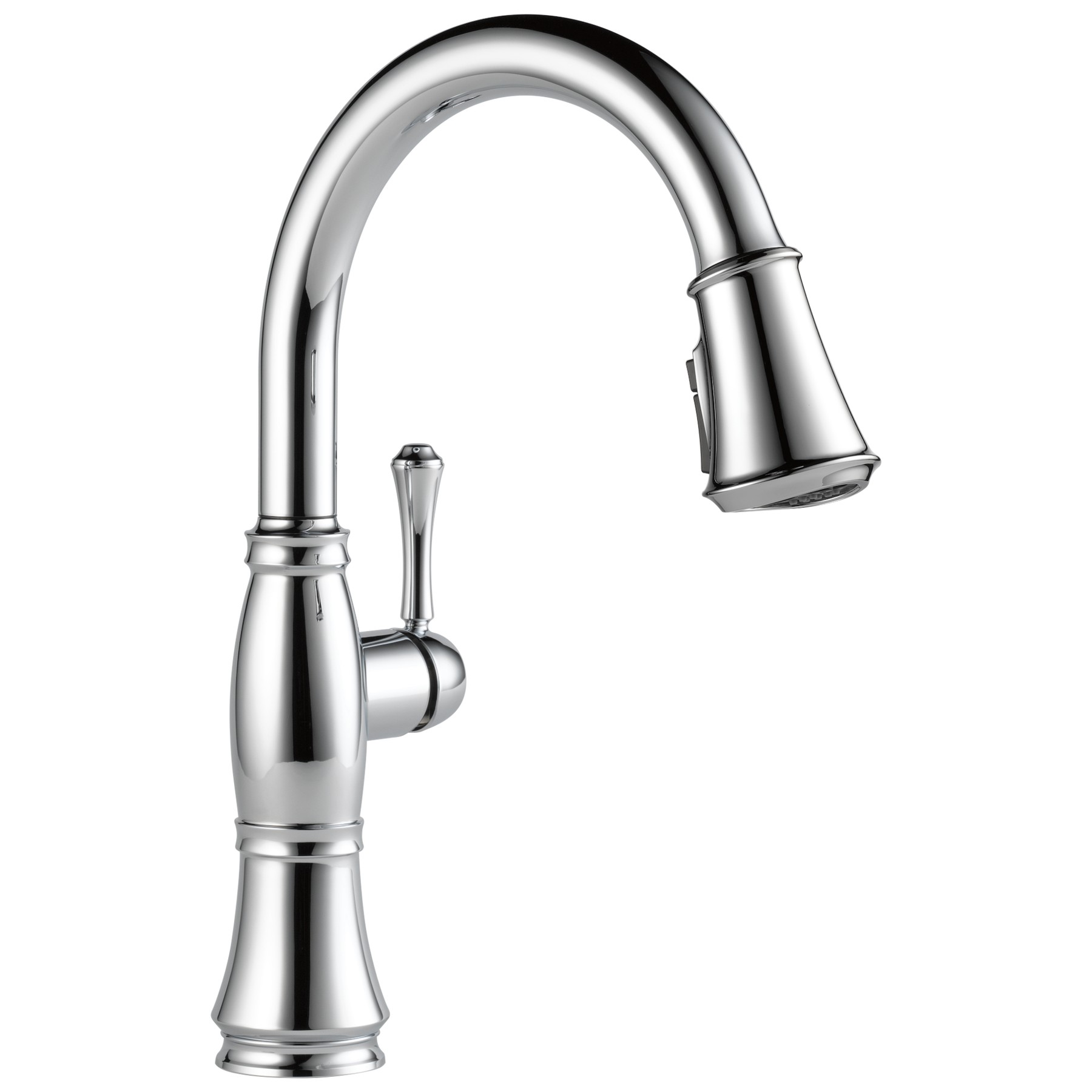 Single Handle Pull-Down Kitchen Faucet with ShieldSpray® Technology in Chrome — image 1
