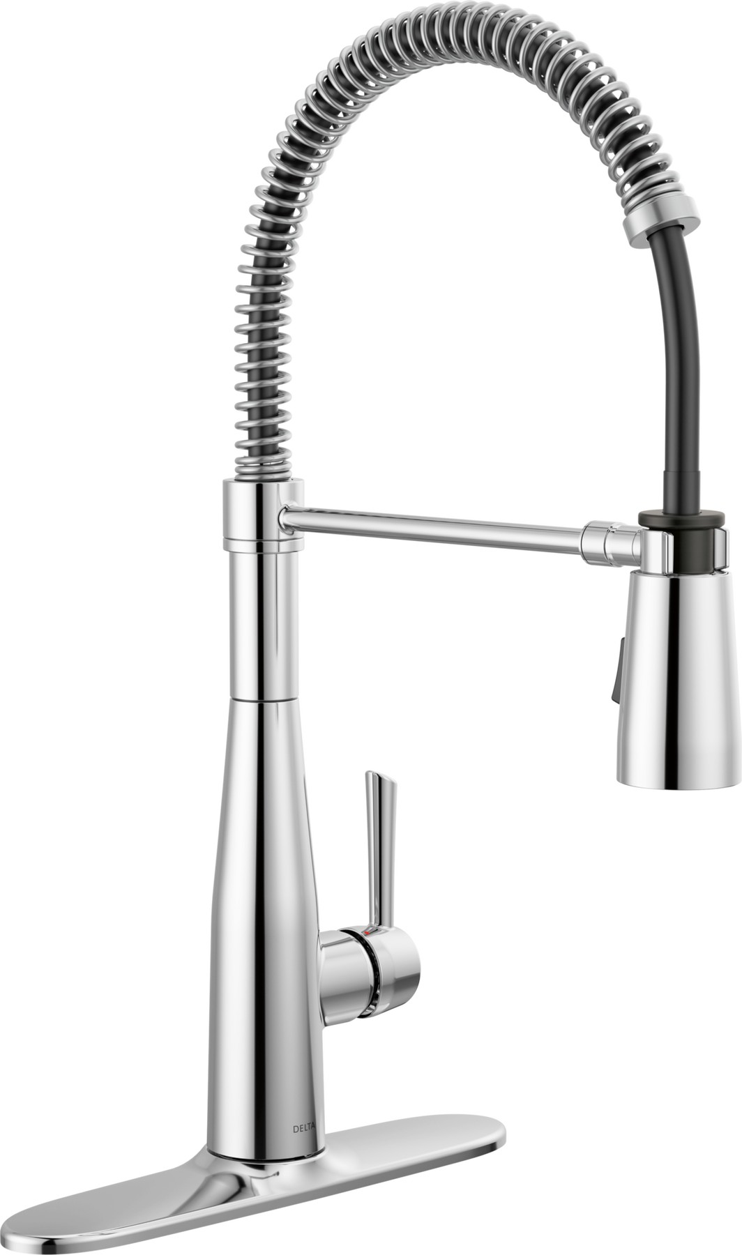 Single-Handle Pull-Down Spring Kitchen Faucet in Chrome — thumbnail 2