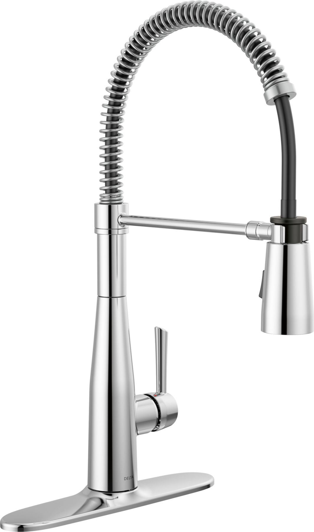 Single-Handle Pull-Down Spring Kitchen Faucet in Chrome — thumbnail 2