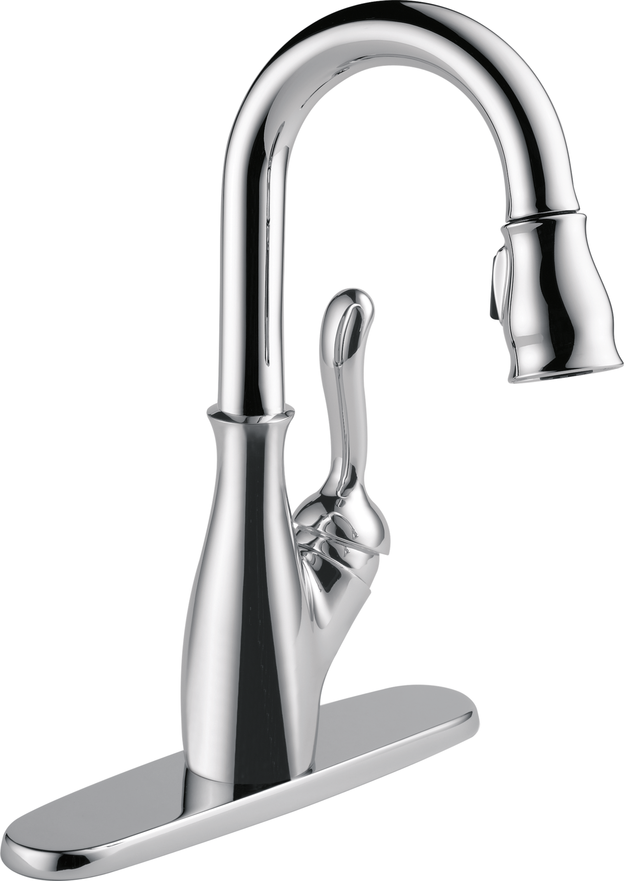 Single Handle Pull-Down Bar / Prep Faucet in Chrome — thumbnail 2