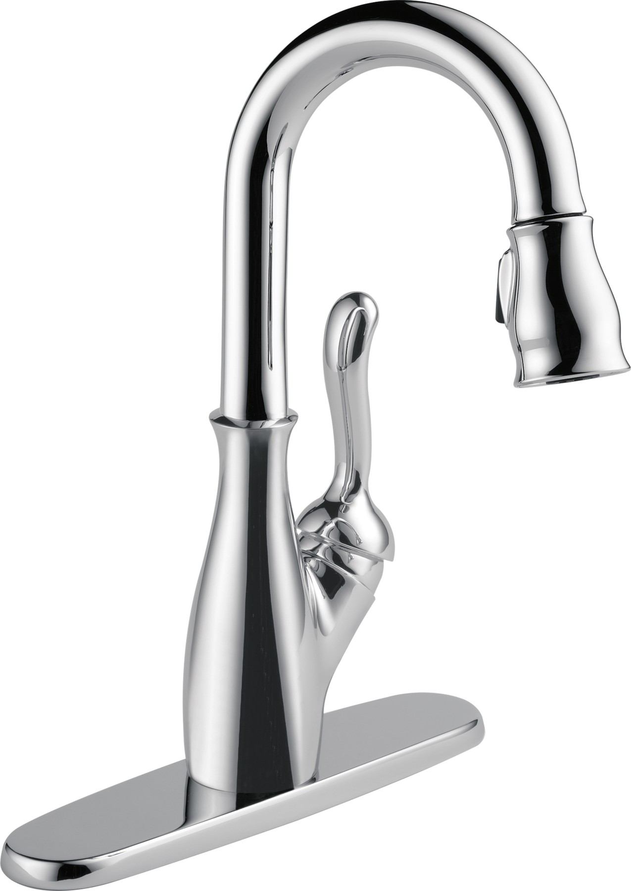 Single Handle Pull-Down Bar / Prep Faucet in Chrome — thumbnail 2