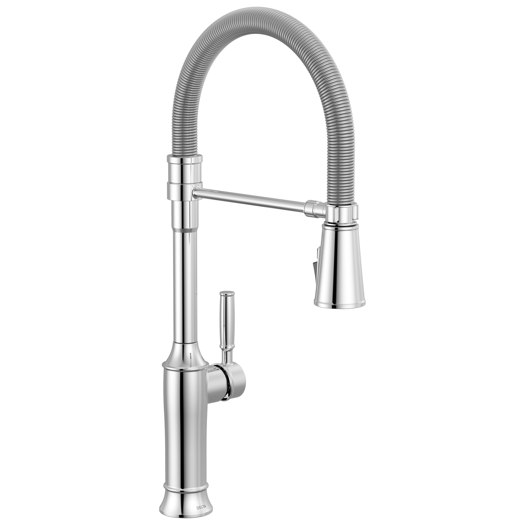 Single-Handle Pull-Down Spring Kitchen Faucet in Lumicoat® Chrome — image 1