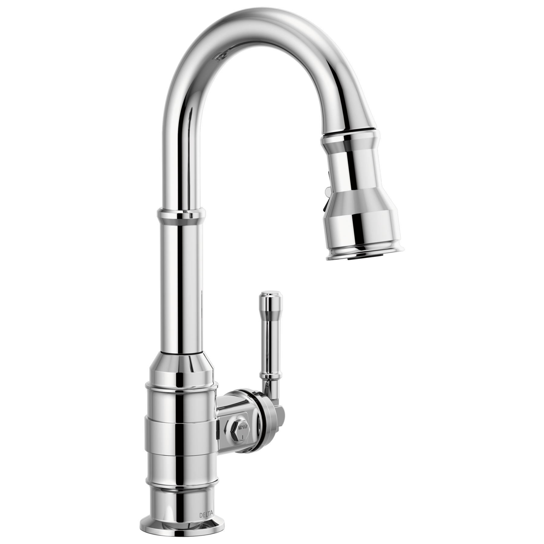 Single Handle Pull-Down Bar/Prep Faucet in Chrome