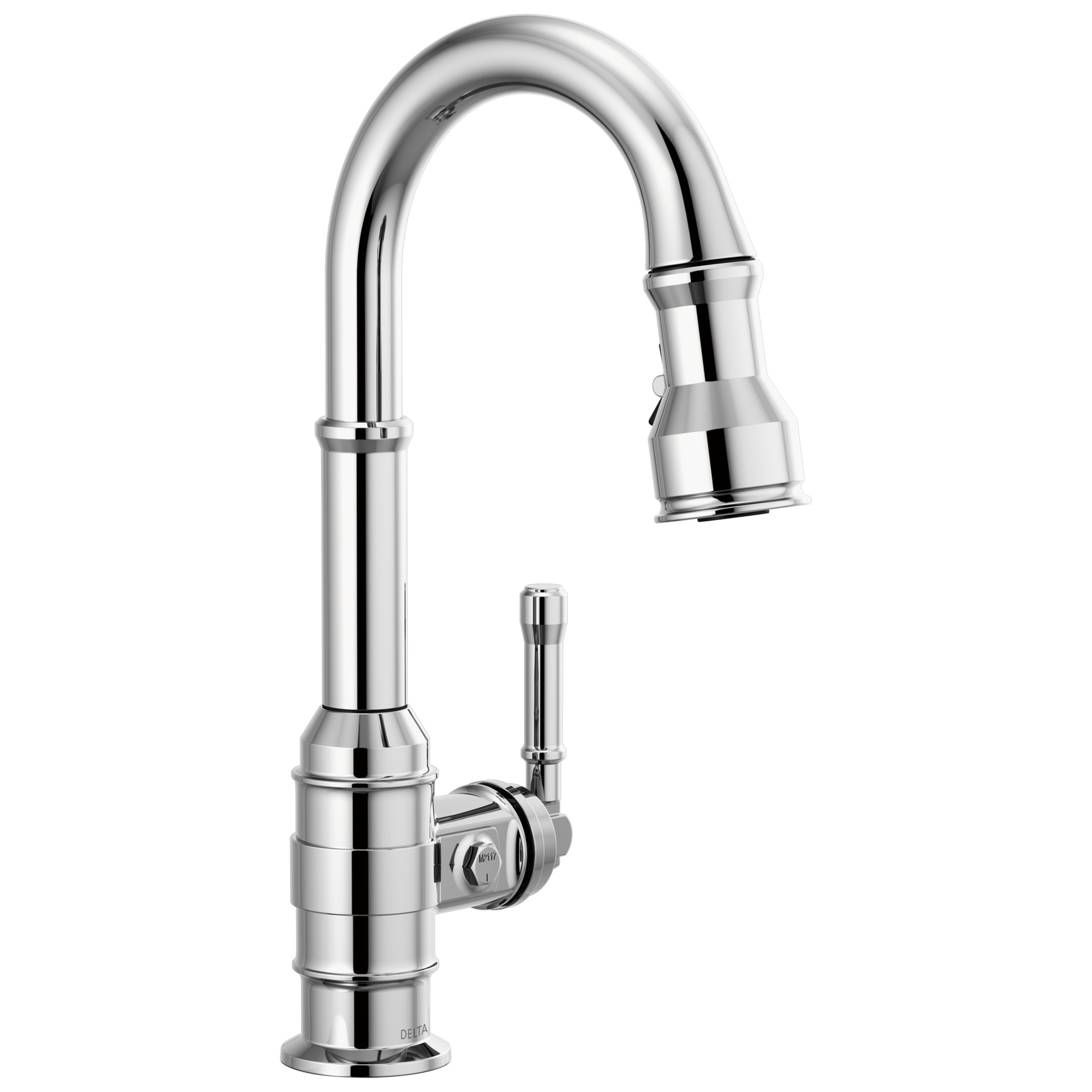 Single Handle Pull-Down Bar/Prep Faucet in Chrome — image 1