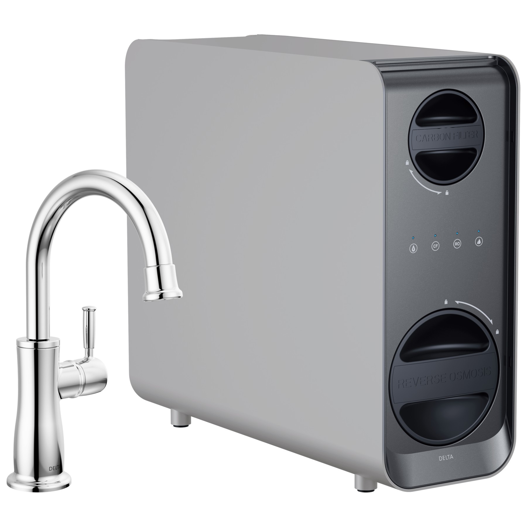 Tankless Under Sink 6-Stage Reverse Osmosis System with Beverage Faucet Bundle in Chrome