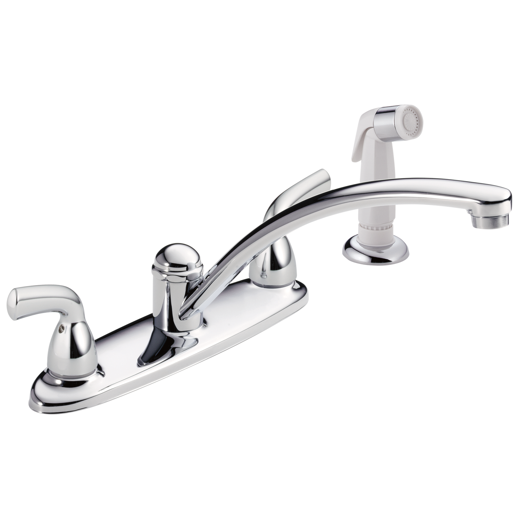 Two Handle Kitchen Faucet with Spray in Chrome B2410LF — image 1